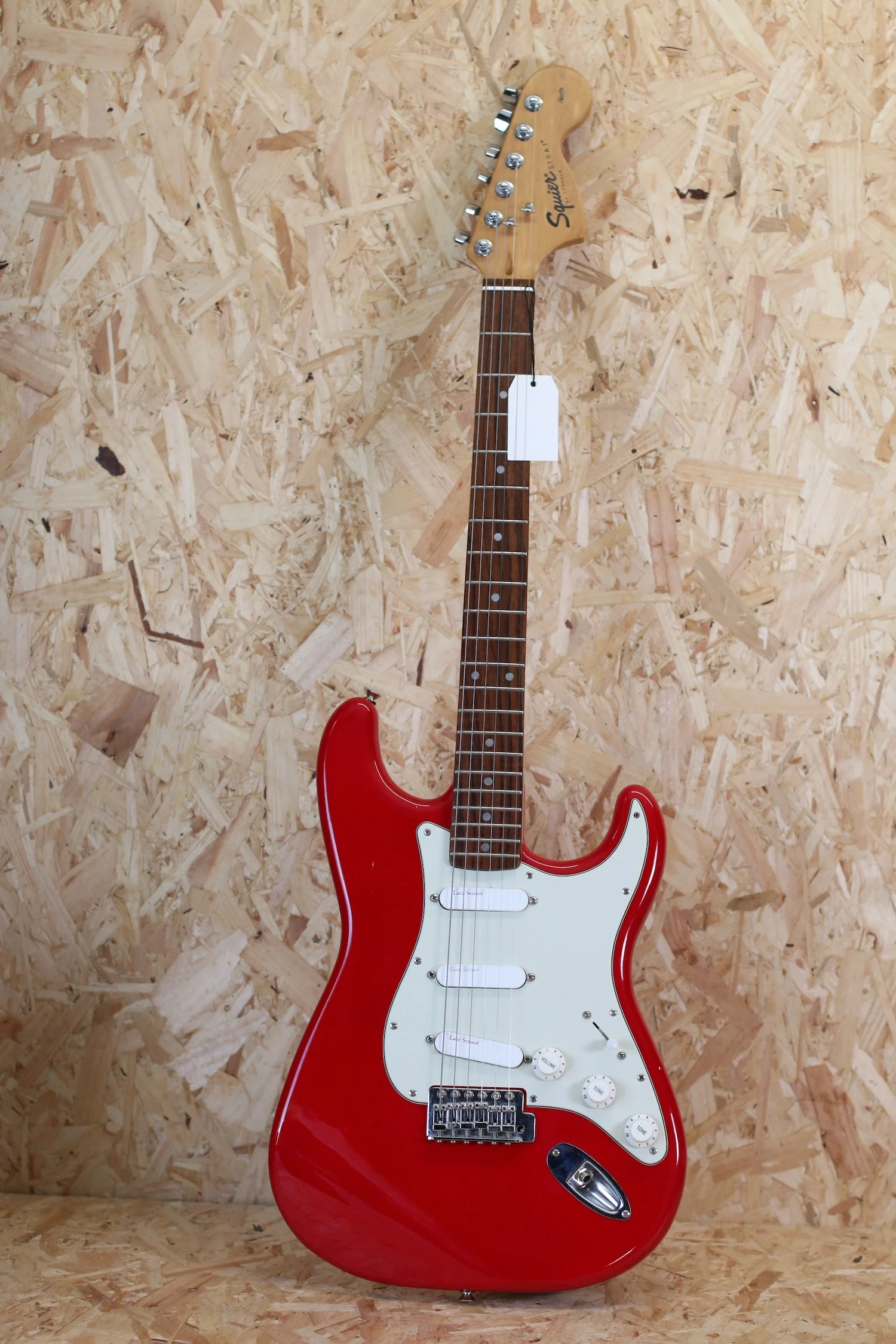2002 Squier Affinity Stratocaster in  Red c/w Lace Sensor Pickups - Pre-Owned - Image 3