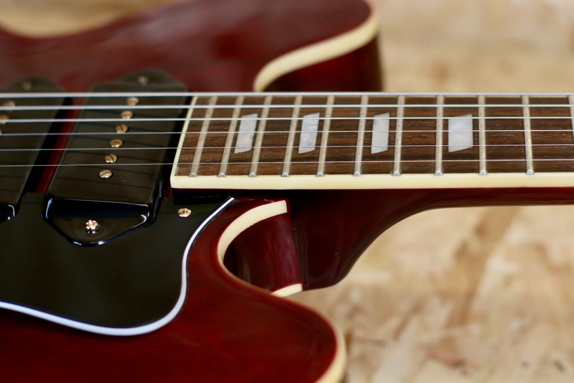 2012 Epiphone Riviera P93 WR with Bigsby in Vintage Cherry - Pre-Owned - Image 20