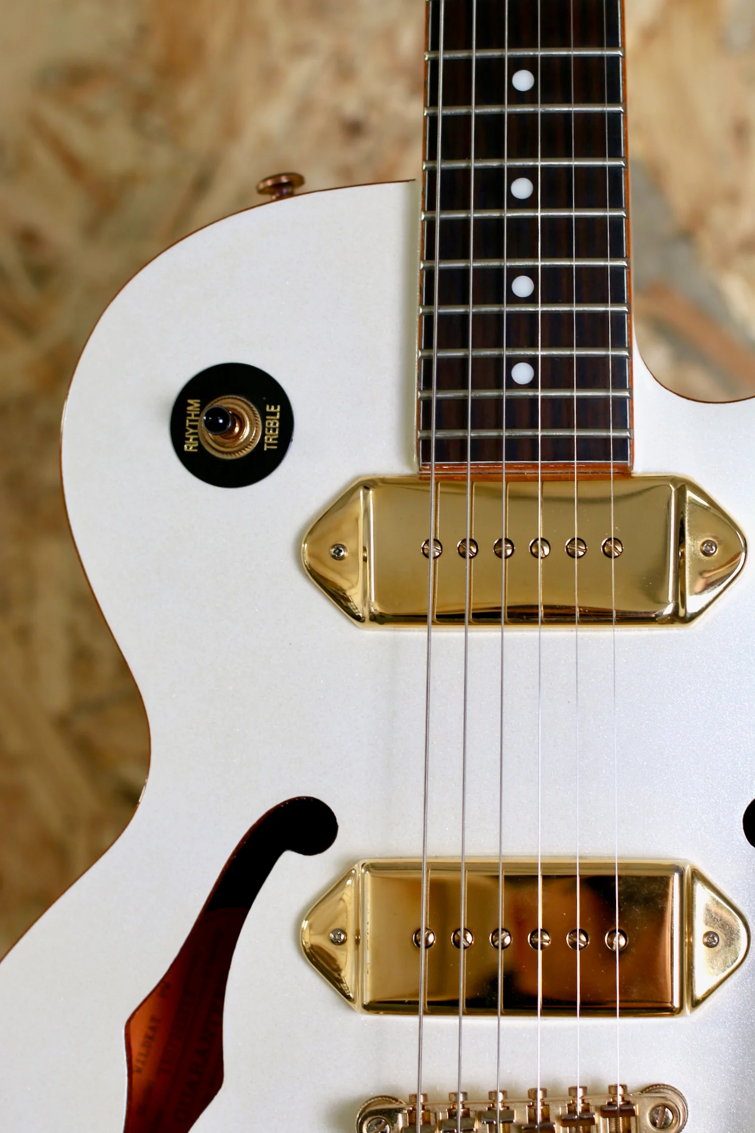 2015 Epiphone Wildkat Royale in Pearl White - Pre-Owned - Image 16