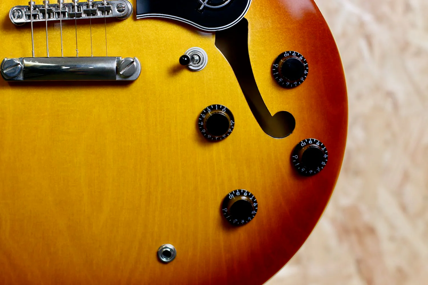 2018 Epiphone ES-335 PRO Limited Custom Shop Edition - Amber Burst - Pre-owned - Image 7