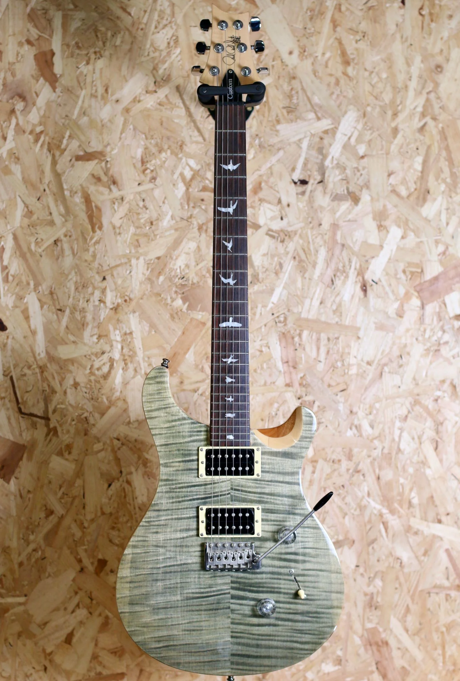 2018 PRS SE Custom 24 Trampas Green Flame Top w/Gigbag - Pre-owned - Image 3