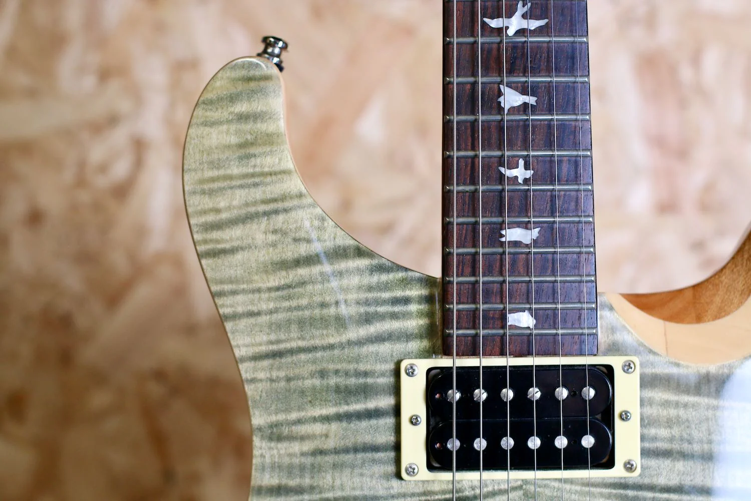 2018 PRS SE Custom 24 Trampas Green Flame Top w/Gigbag - Pre-owned - Image 4