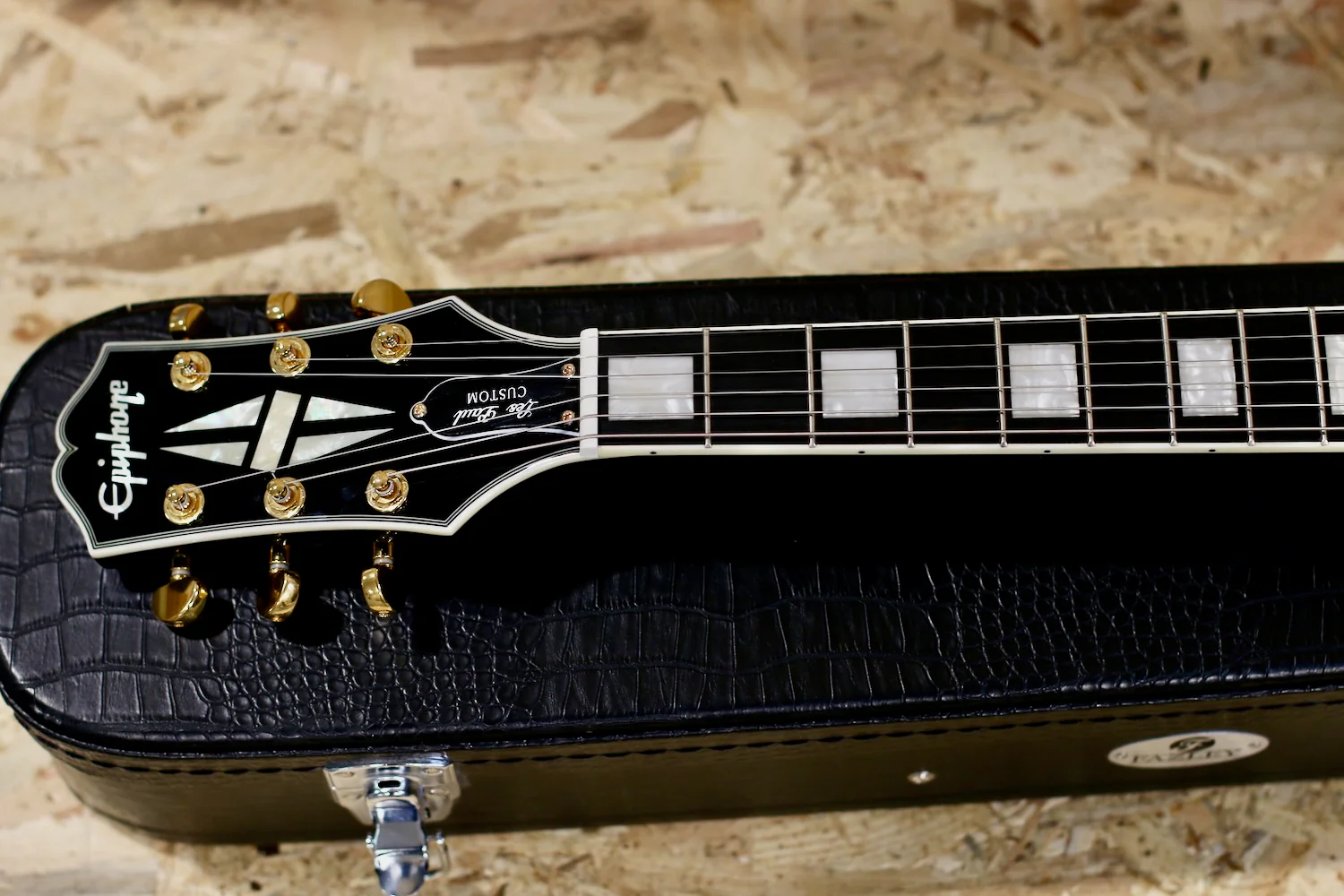 2020 Epiphone Les Paul Custom Ebony w/Hardcase - Pre-Owned - Image 12