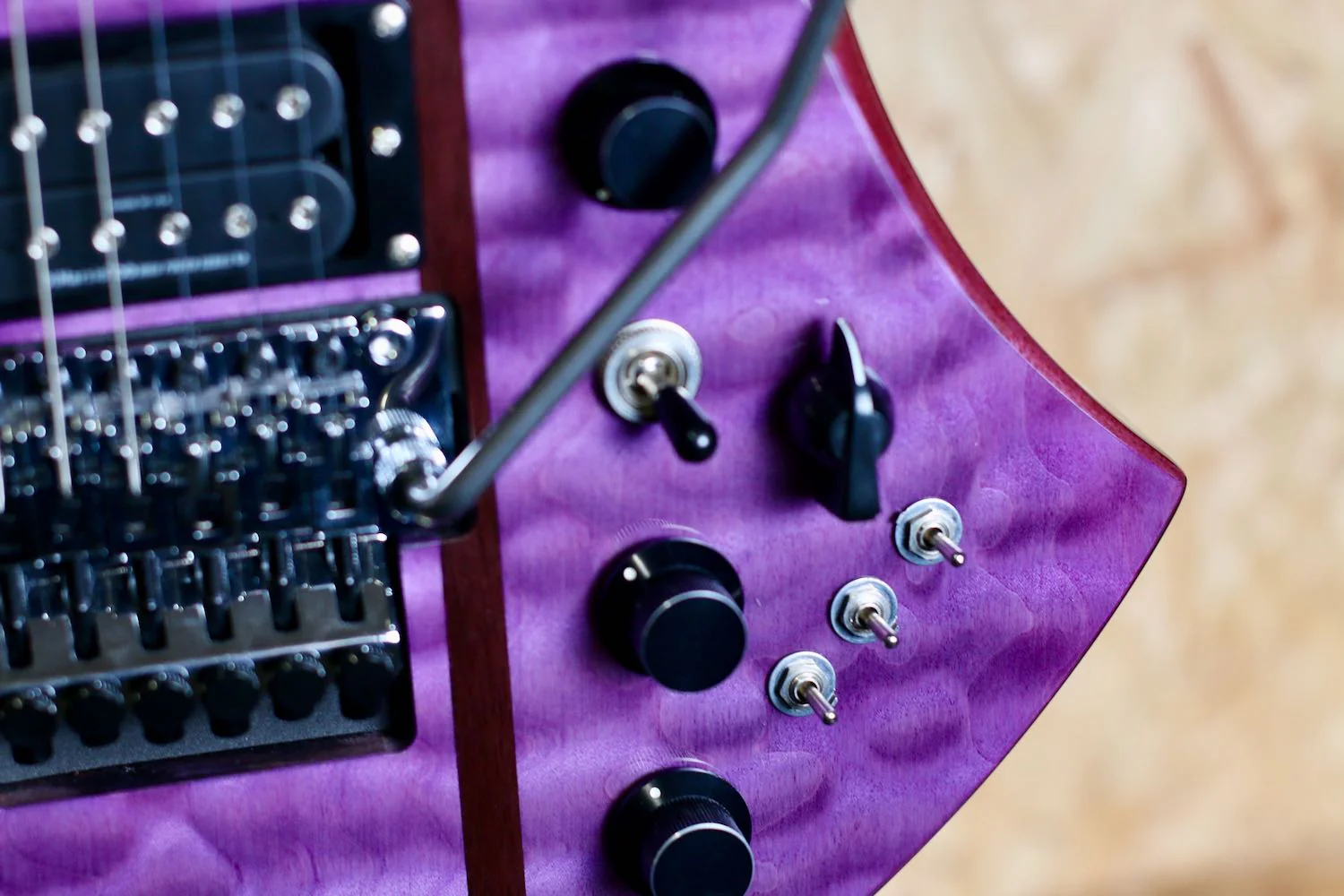 BC Rich Legacy Series Mockingbird ST with Floyd Rose in Transparent Purple - Pre-Owned - Image 7