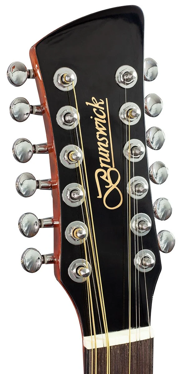 Brunswick Dreadnought 12 String Acoustic Guitar - Natural - Image 3