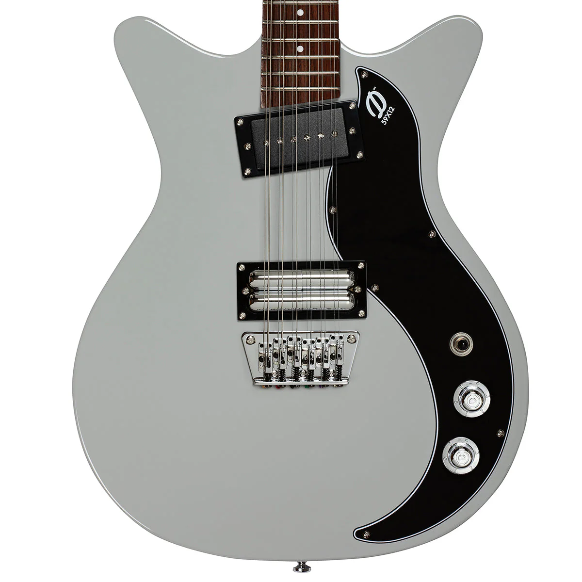 Danelectro '59X 12 String Electric Guitar ~ Ice Grey - Image 2