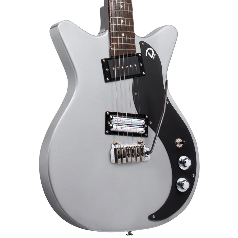 Danelectro 59XT Guitar with Vibrato ~ Silver - Image 3