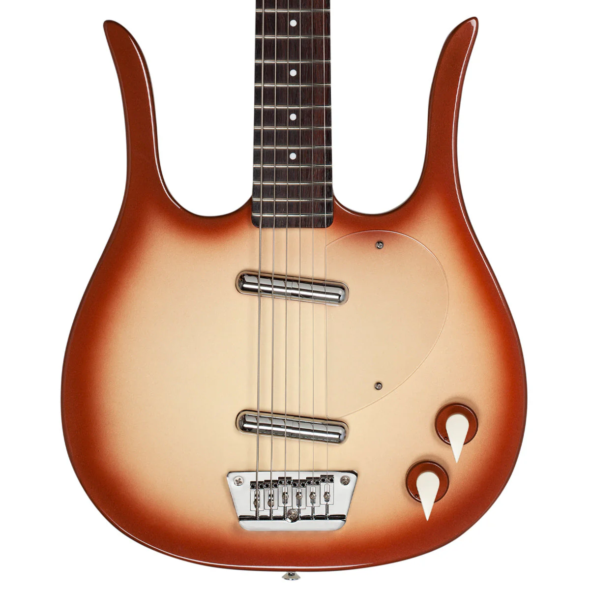 Danelectro Longhorn Baritone Electric Guitar ~ Copperburst - Image 4