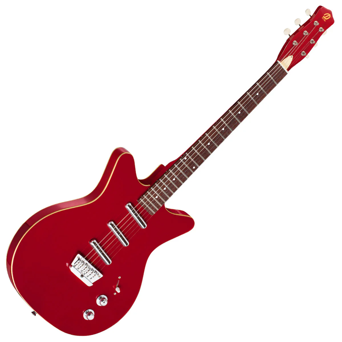 Danelectro Triple Divine Guitar ~ Red - Image 3