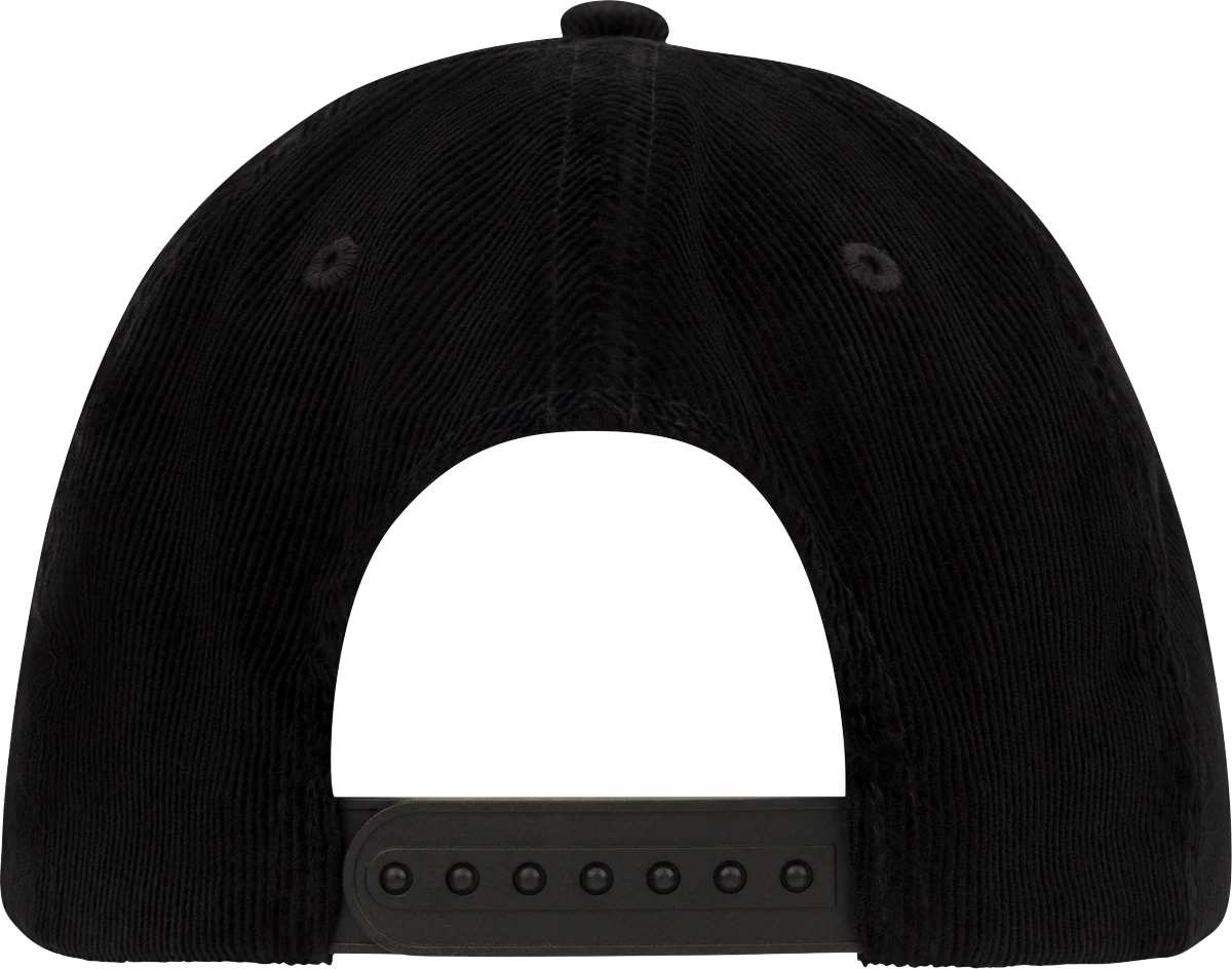 Fender® Gold Spaghetti Logo Corduroy Baseball Hat, Black, One Size - Image 3