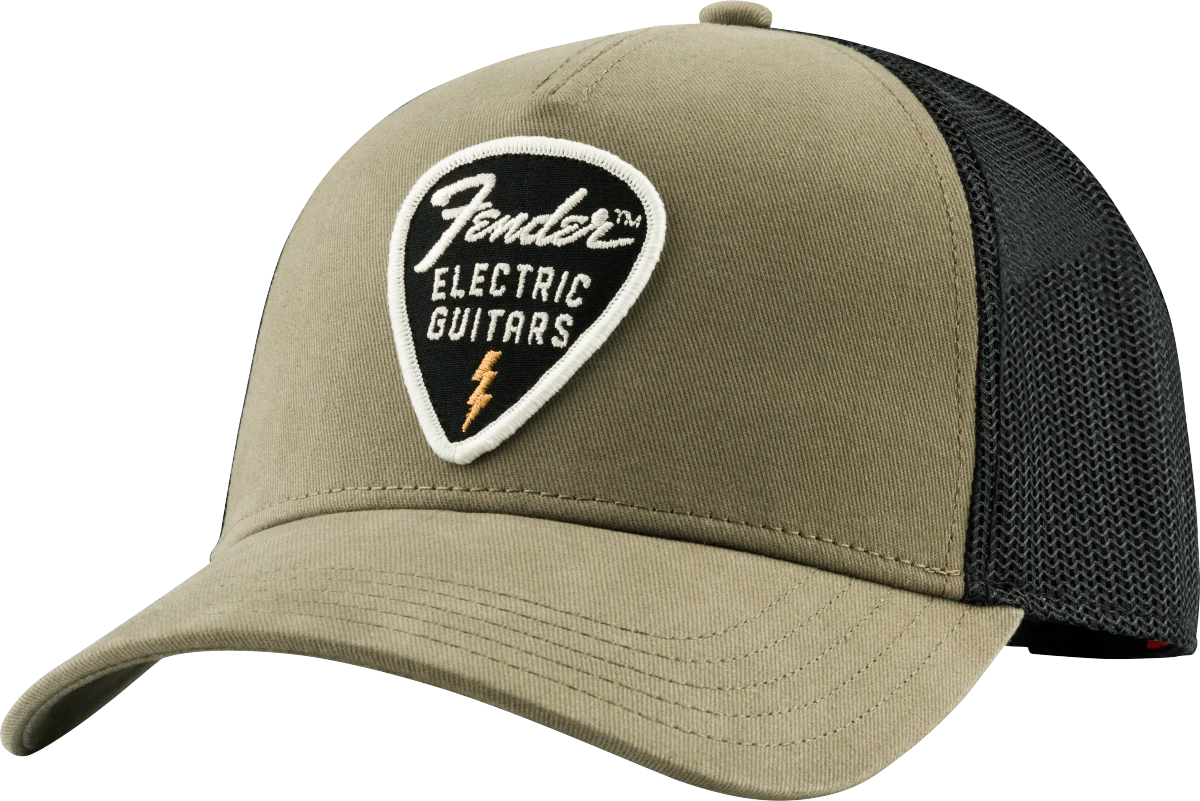 Fender™ Snap Back Pick Patch Hat, Olive