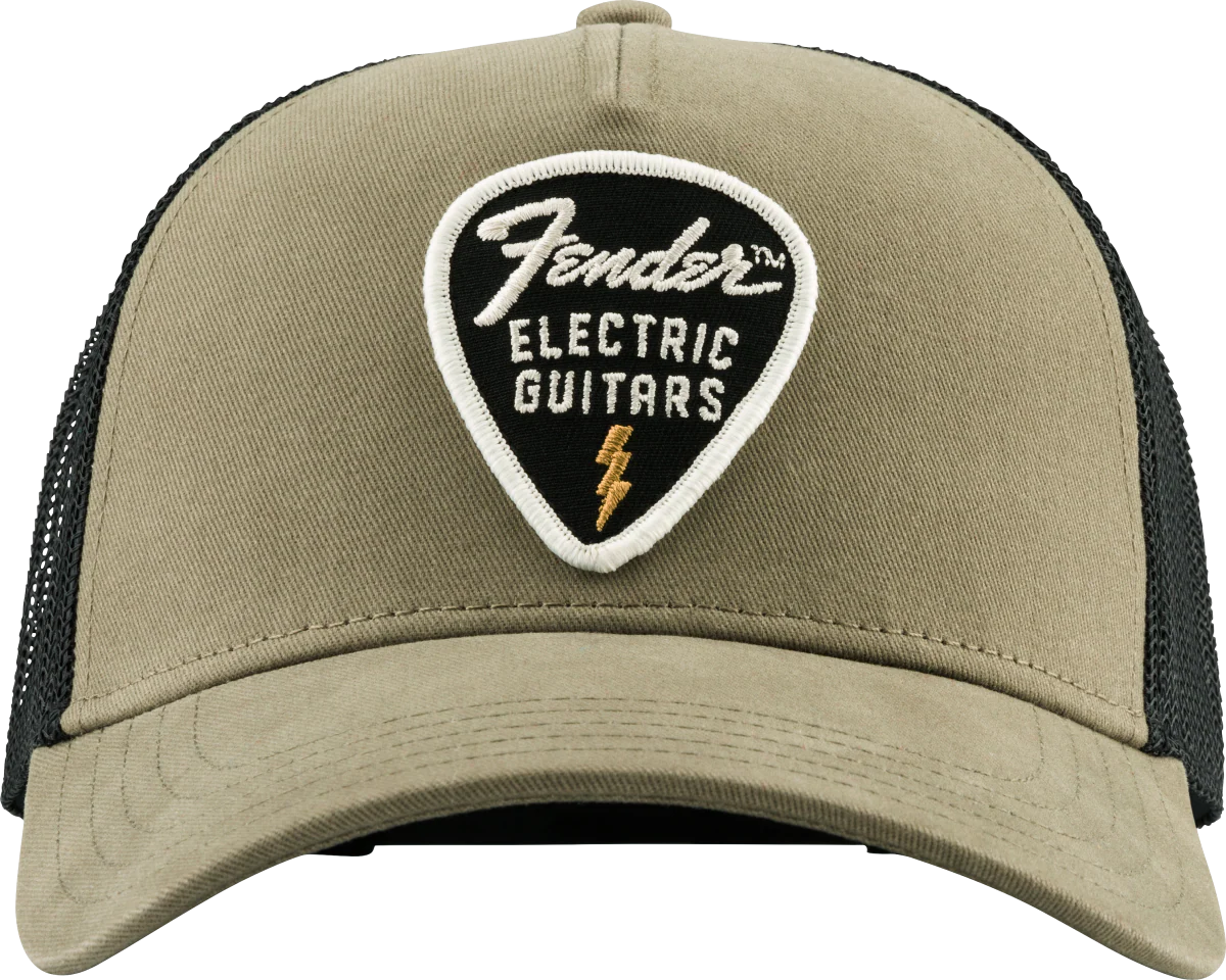 Fender™ Snap Back Pick Patch Hat, Olive - Image 2