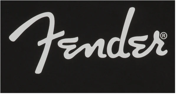 Fender® Spaghetti Logo Men's Tee, Black - Image 2