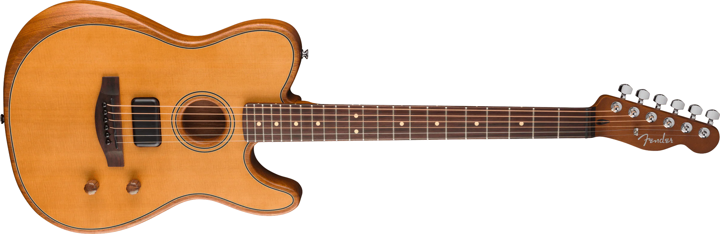 Fender Acoustasonic® Standard Telecaster®, Aged Natural - Image 3
