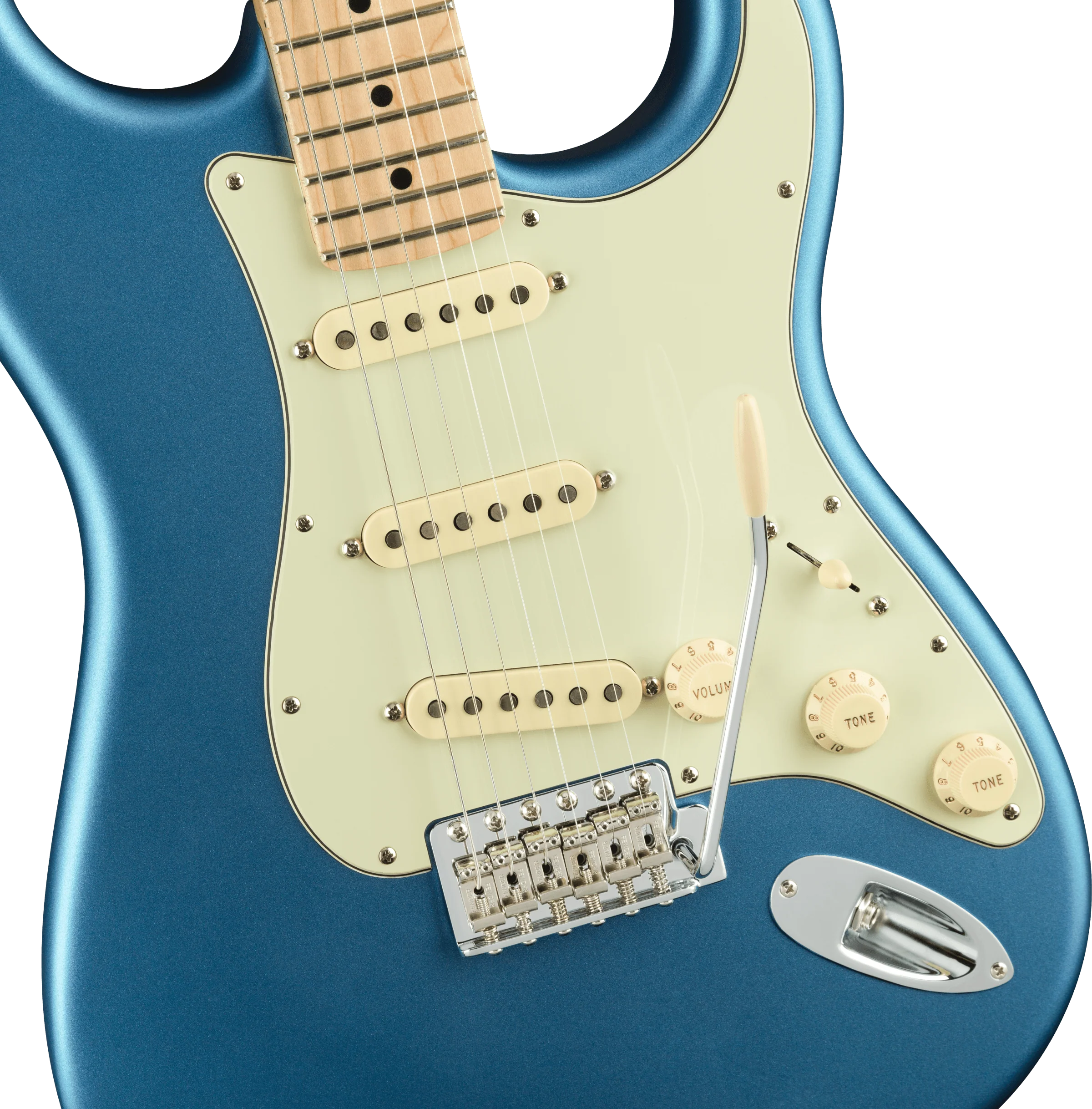 Fender American Performer Stratocaster®, Maple Fingerboard, Satin Lake Placid Blue - Image 3
