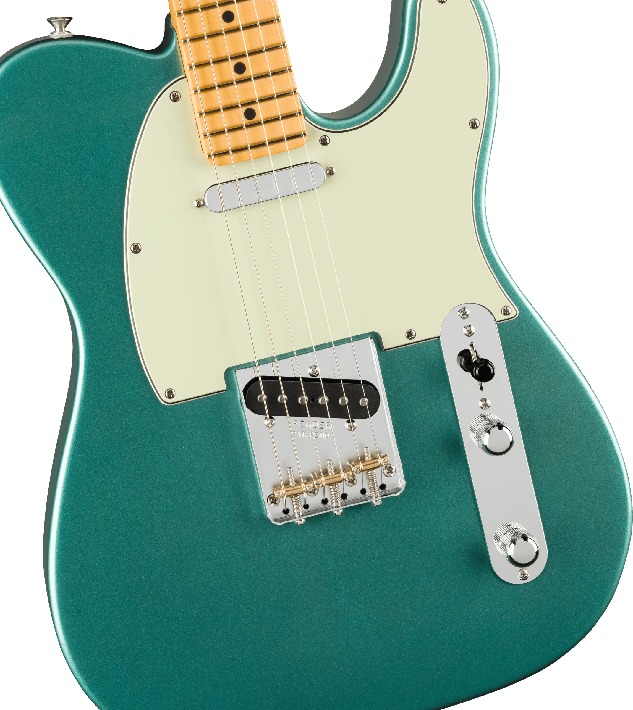 Fender American Professional Classic Telecaster®, Maple Fingerboard - Faded Sherwood Green Metallic - Image 6