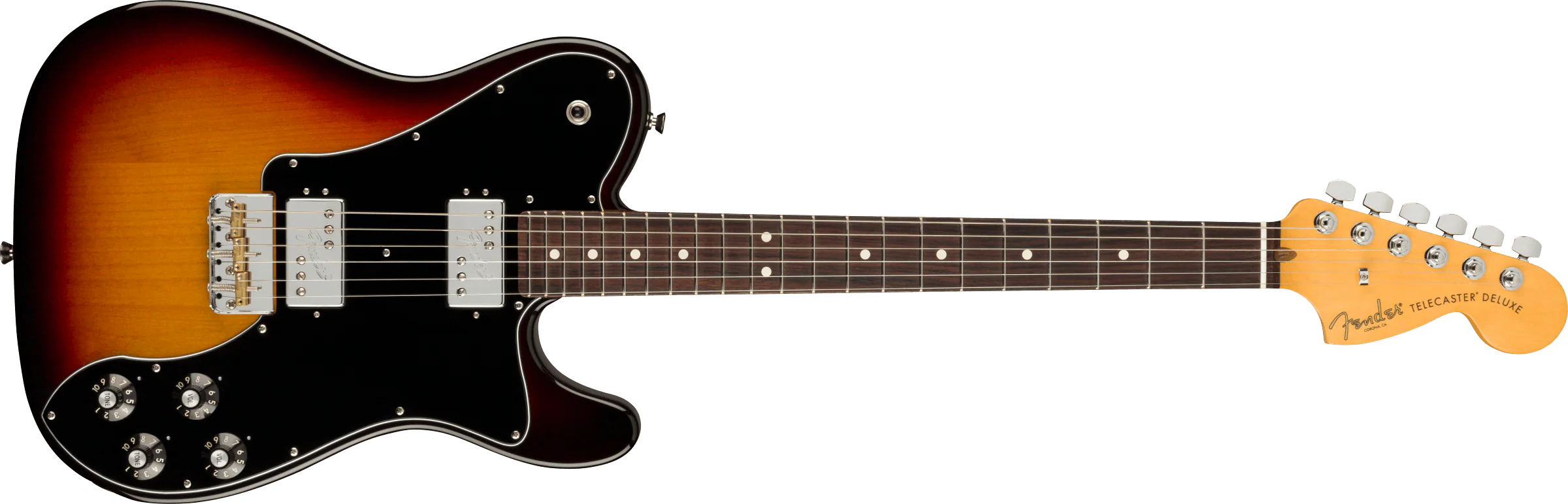 Fender American Professional II Telecaster® Deluxe, Rosewood Fingerboard, 3-Color Sunburst - Image 3