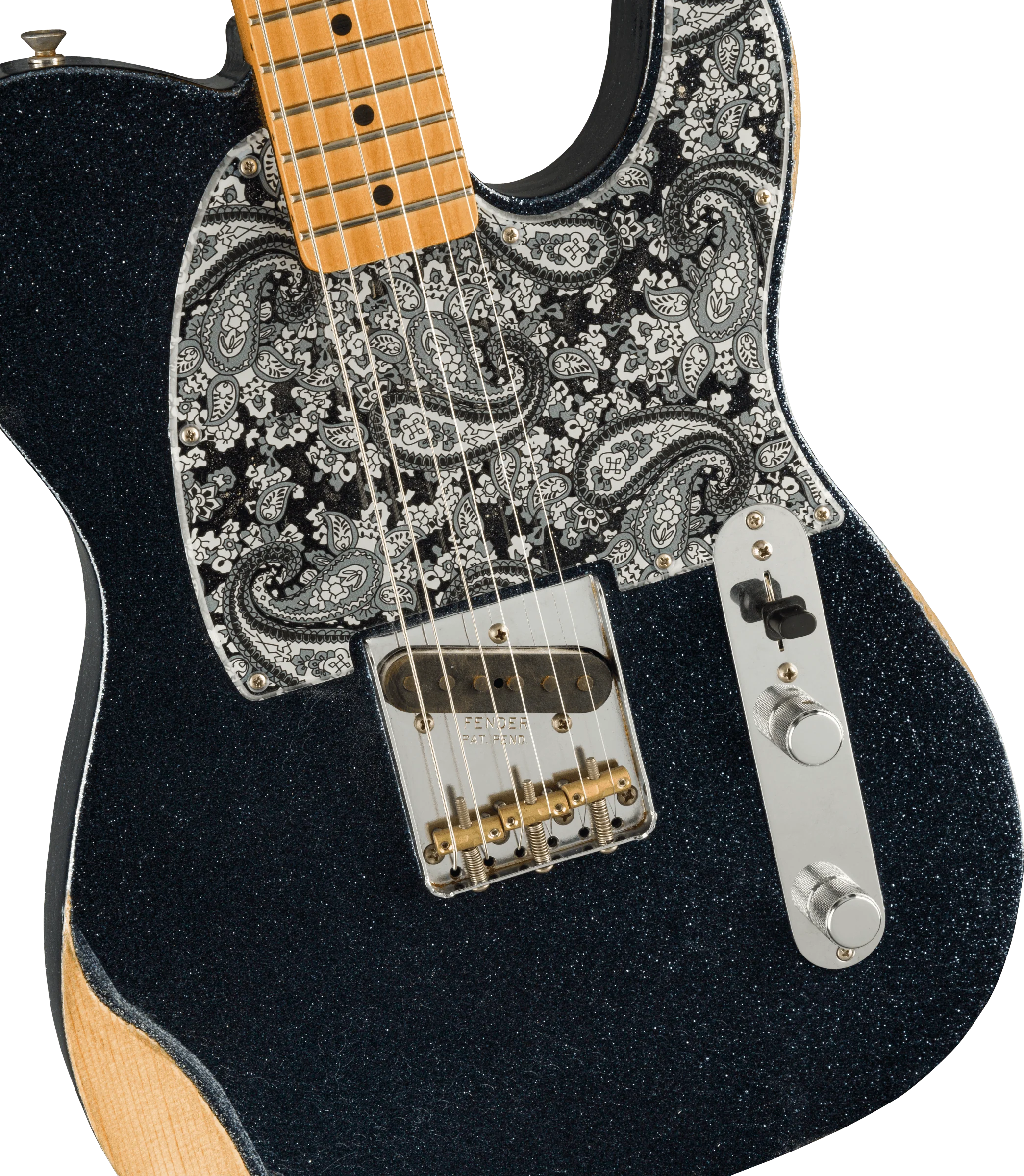Fender Brad Paisley Esquire®, Maple, Black Sparkle *Includes Deluxe Setup & Hard Case - Image 5