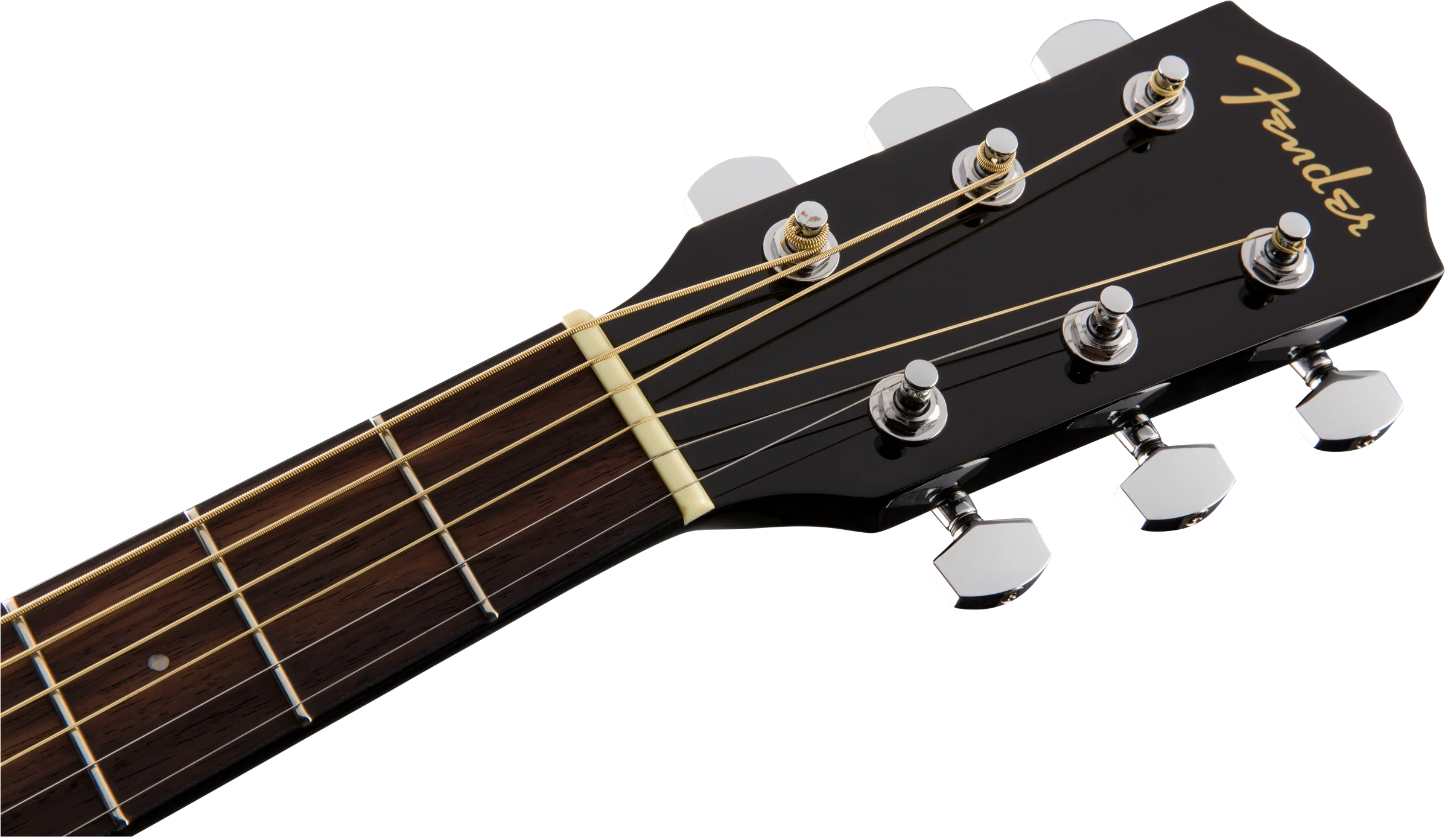 Fender CD-60S Dreadnought Acoustic Guitar, Walnut Fingerboard, Black - Image 6