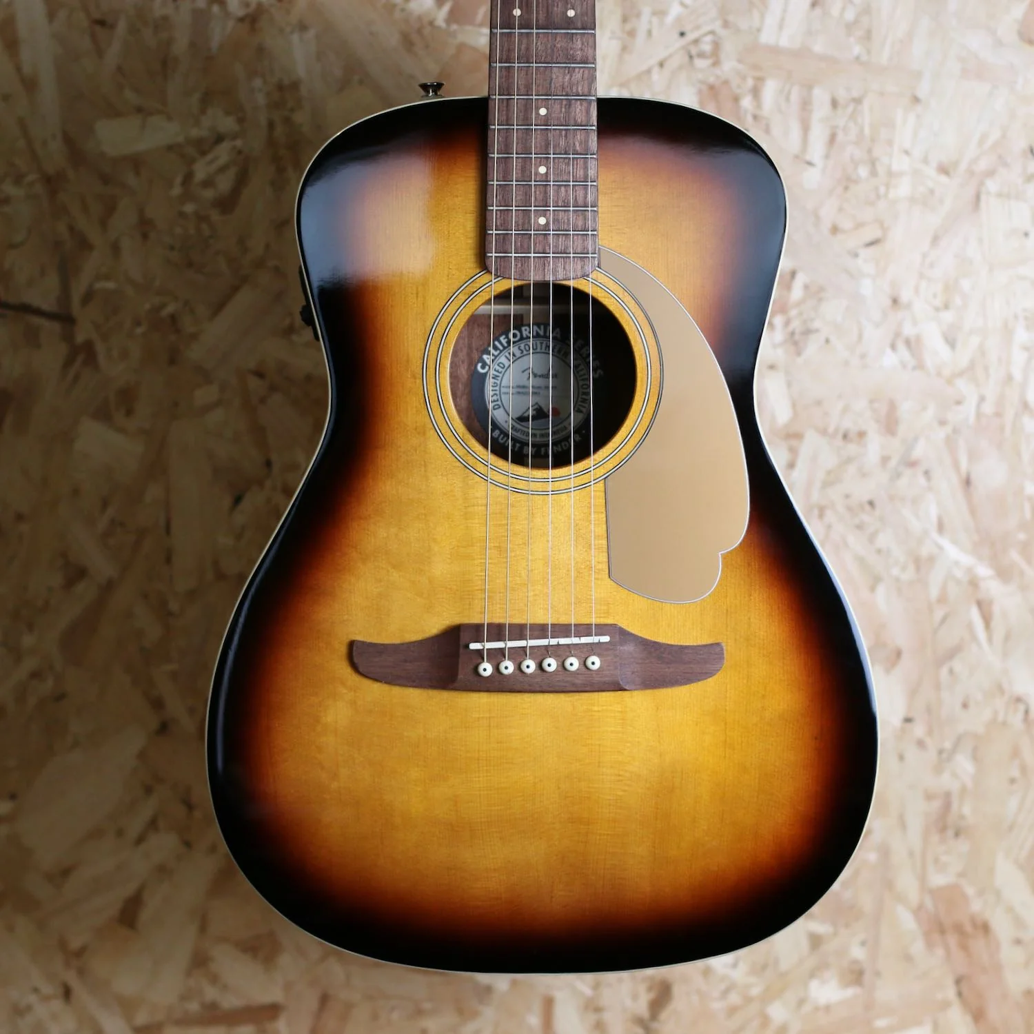 Fender Electro Acoustic - Malibu Player, Walnut Fingerboard, Sunburst w/Gigbag - Pre-Owned - Image 4
