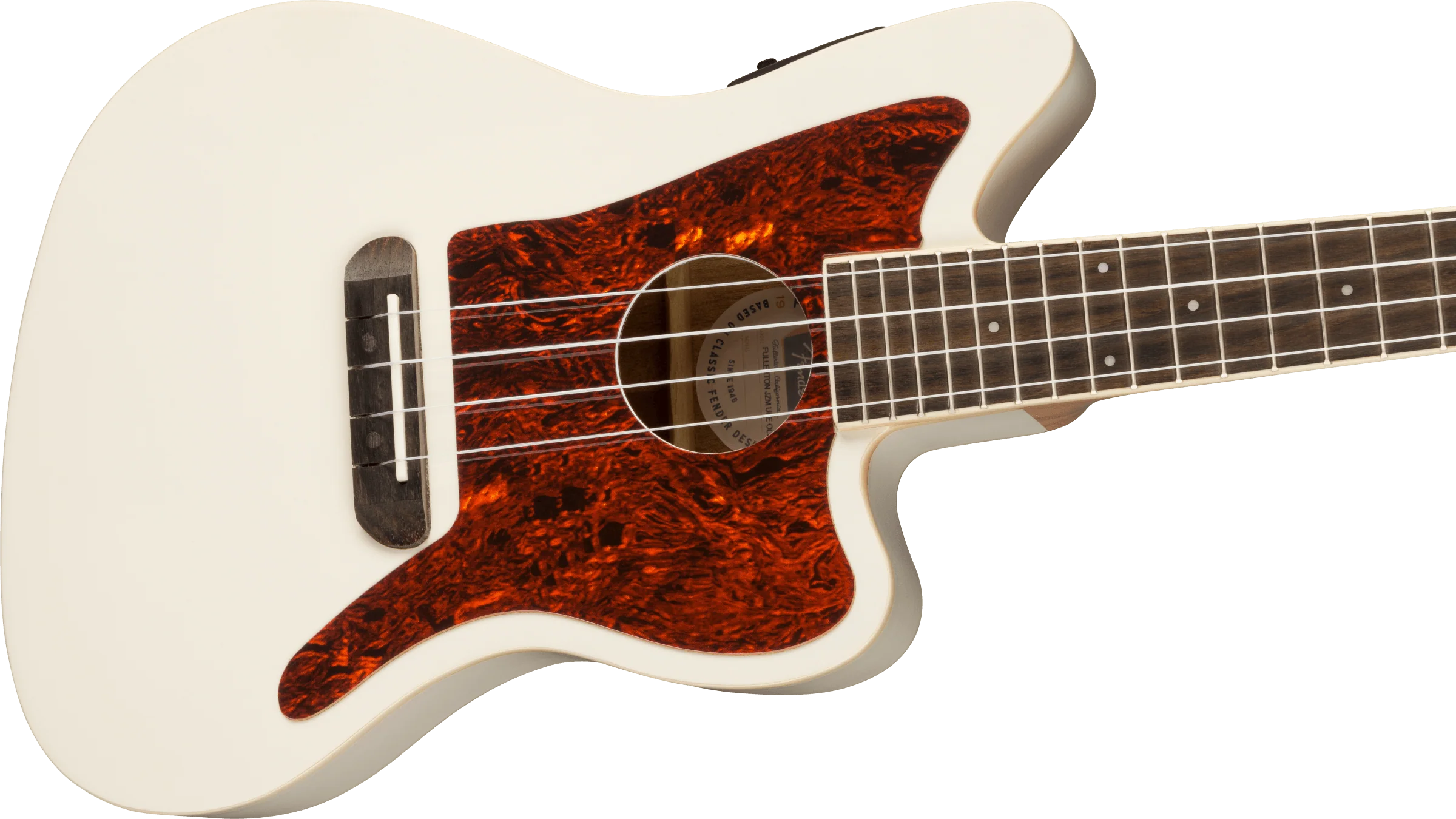 Fender Fullertron Jazzmaster Ukulele - Olympic White - BSTOCK - Image 2