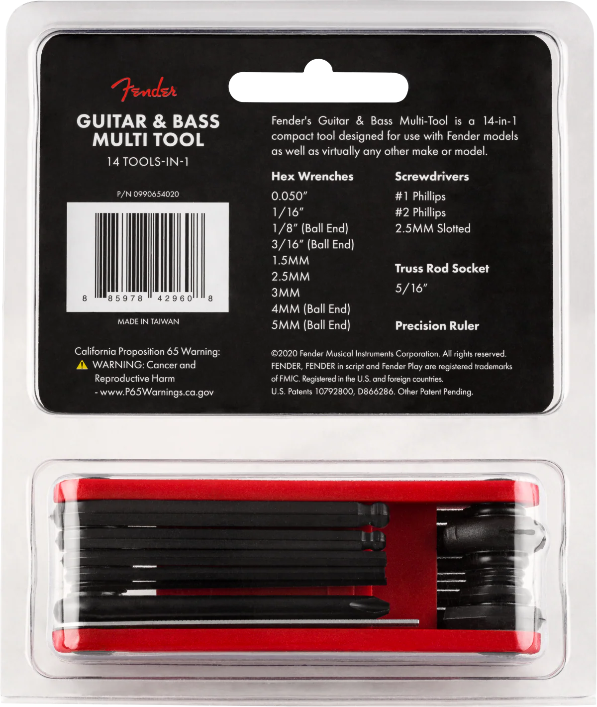 Fender Guitar & Bass 14 in 1 Multi-Tool - Image 3