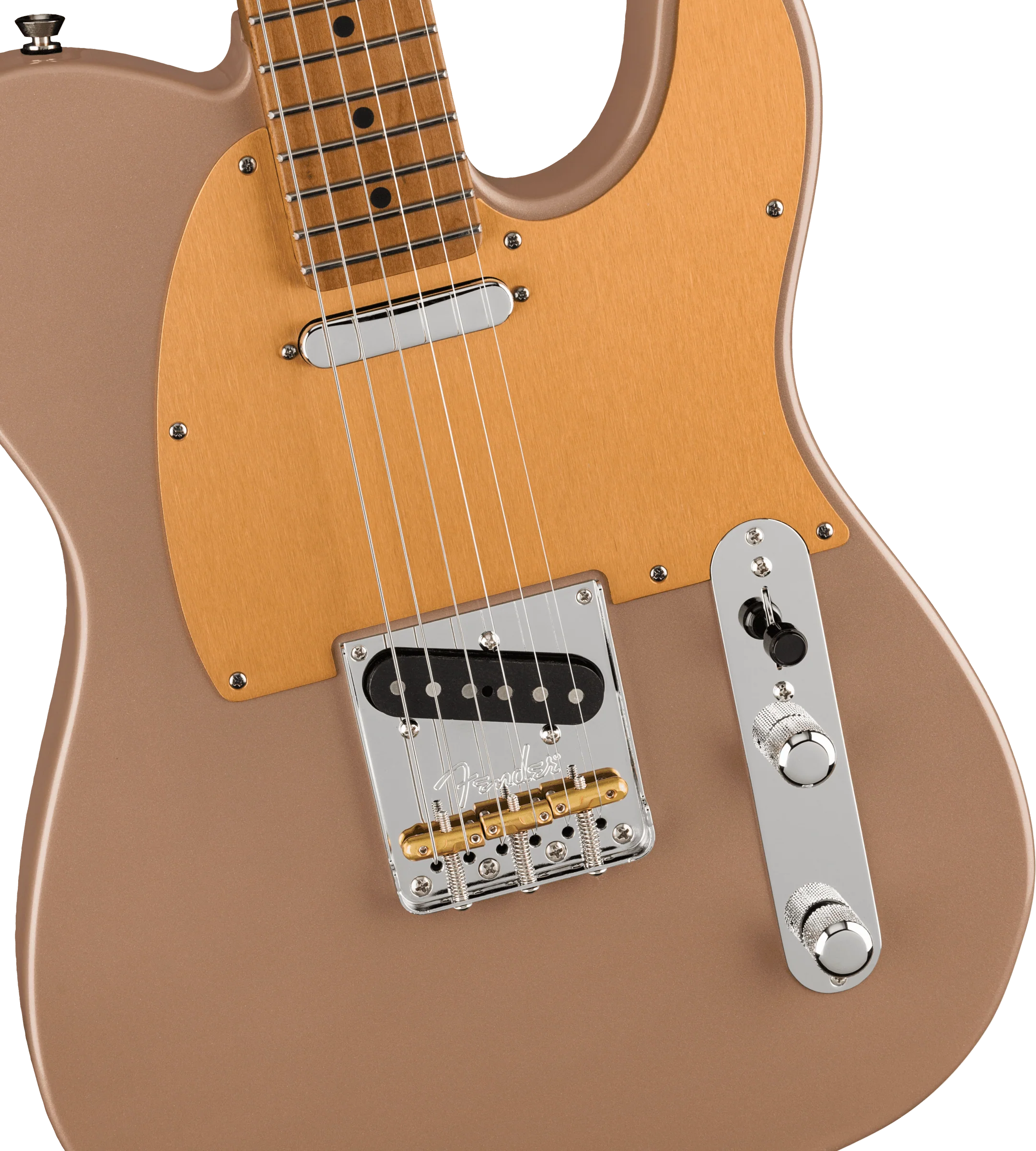 Fender Limited Edition American Professional II Telecaster®, Roasted Maple Fingerboard, Shoreline Gold - Image 5
