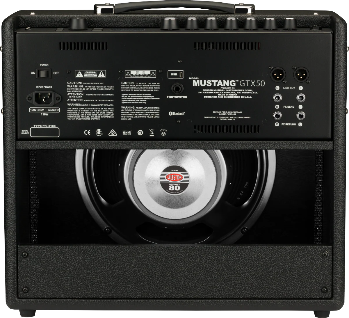 Fender Mustang™ GTX50, 230V EU Guitar Combo Amp - Image 4