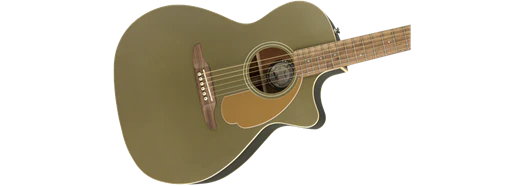 Fender Newporter Player, Acoustic Guitar Walnut Fingerboard, Olive Satin - Image 4