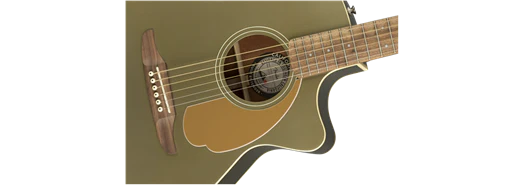 Fender Newporter Player, Acoustic Guitar Walnut Fingerboard, Olive Satin - Image 5