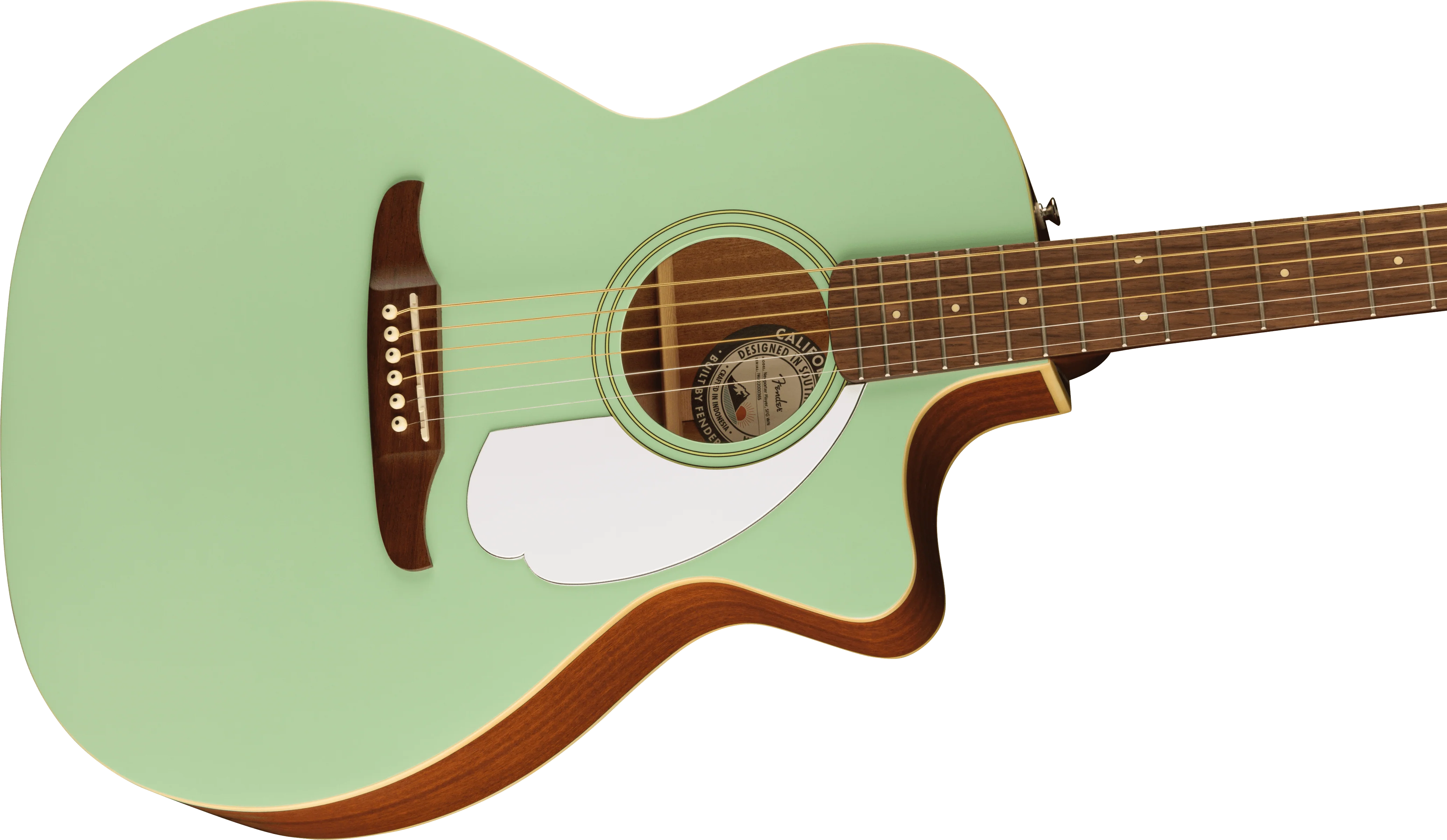Fender Newporter Player, Walnut Fingerboard, White Pickguard, Surf Green - Image 4