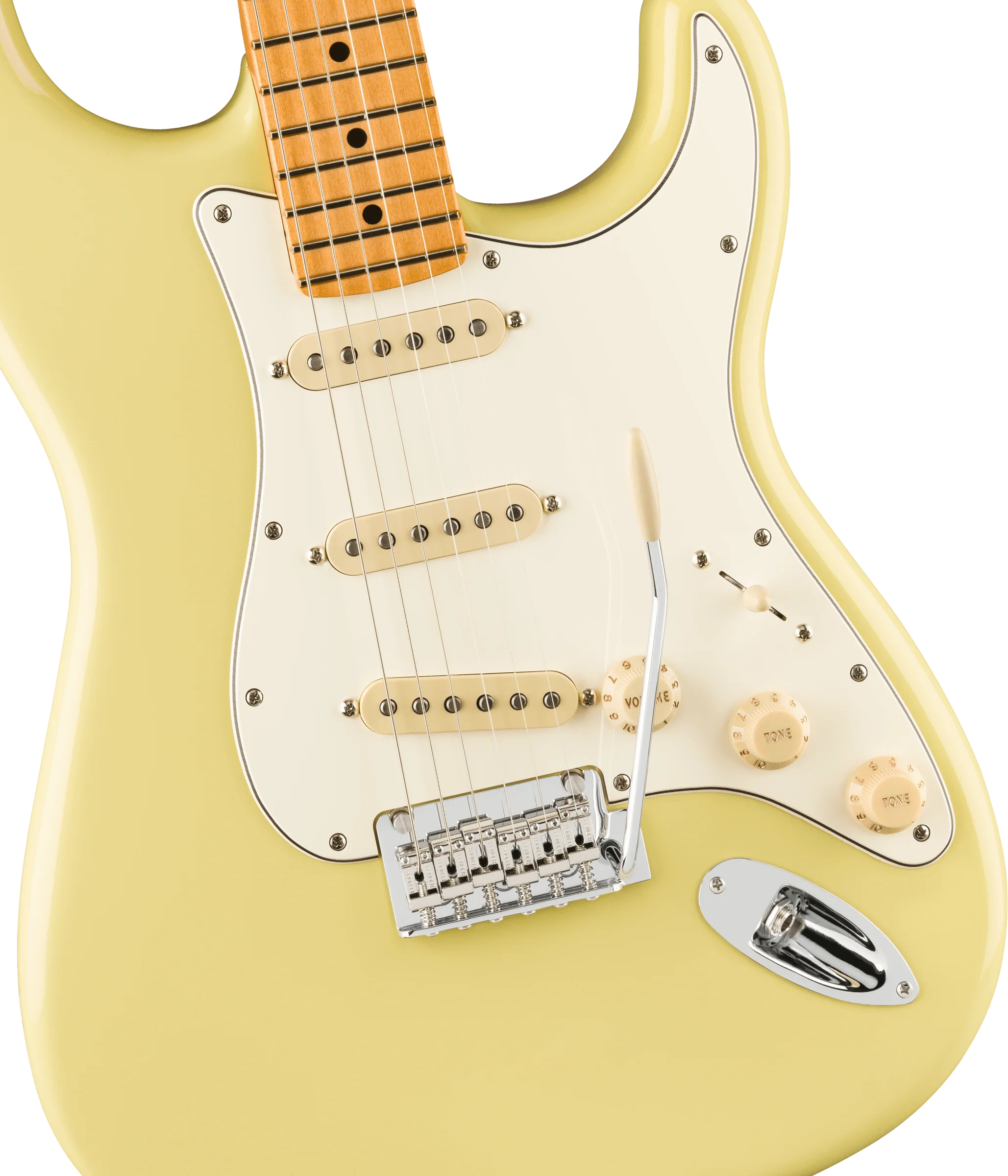 Fender  Player II Stratocaster®, Maple Fingerboard, Hialeah Yellow - Image 4