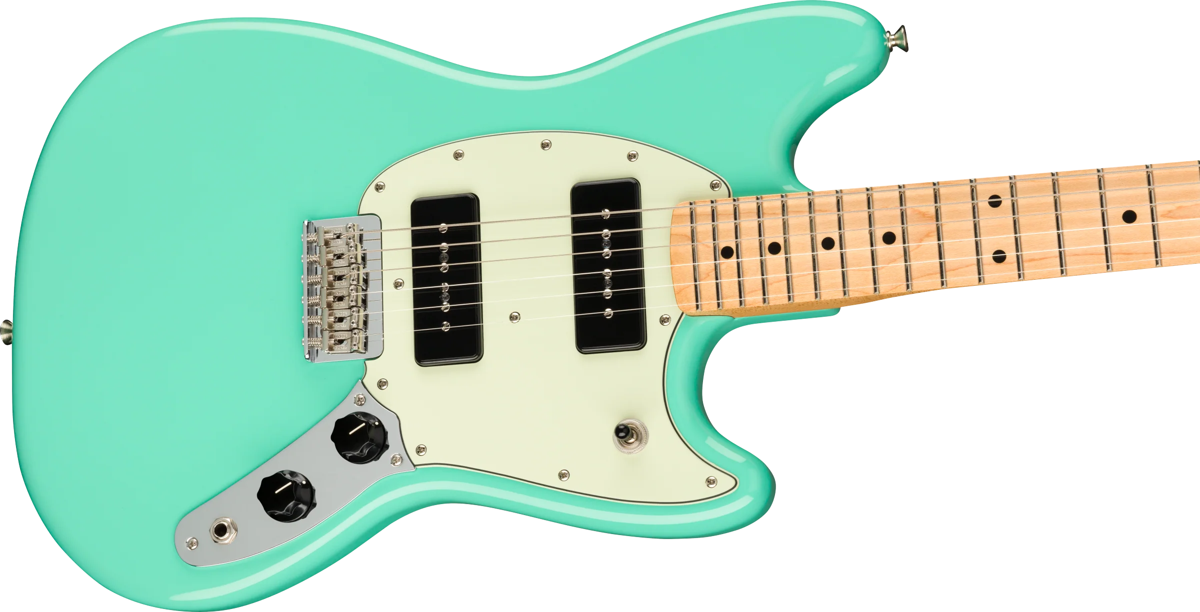 Fender Player Mustang® 90, Maple Fingerboard, Seafoam Green - Image 3