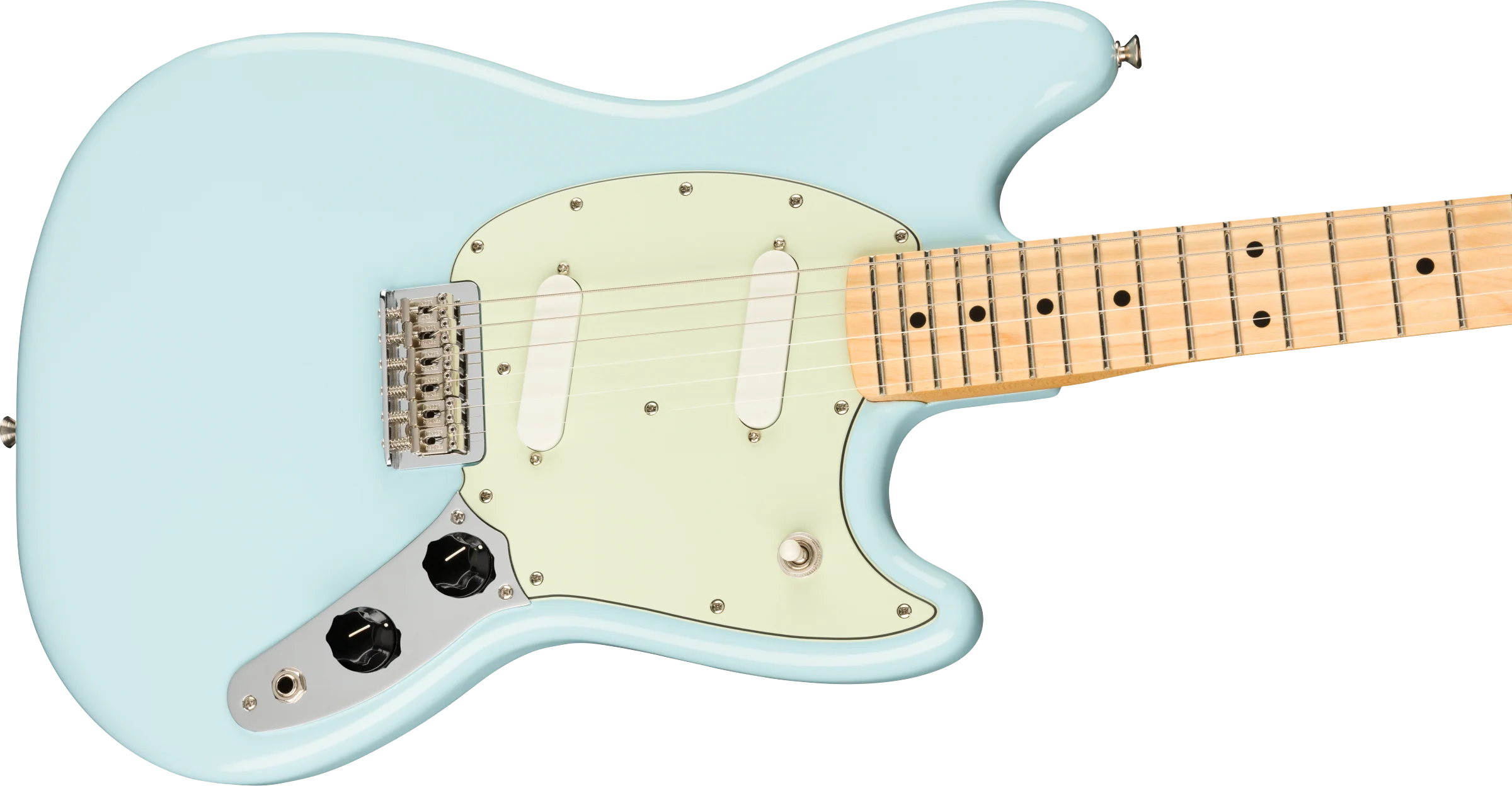 Fender Player Mustang®, Maple Fingerboard, Sonic Blue - Image 3