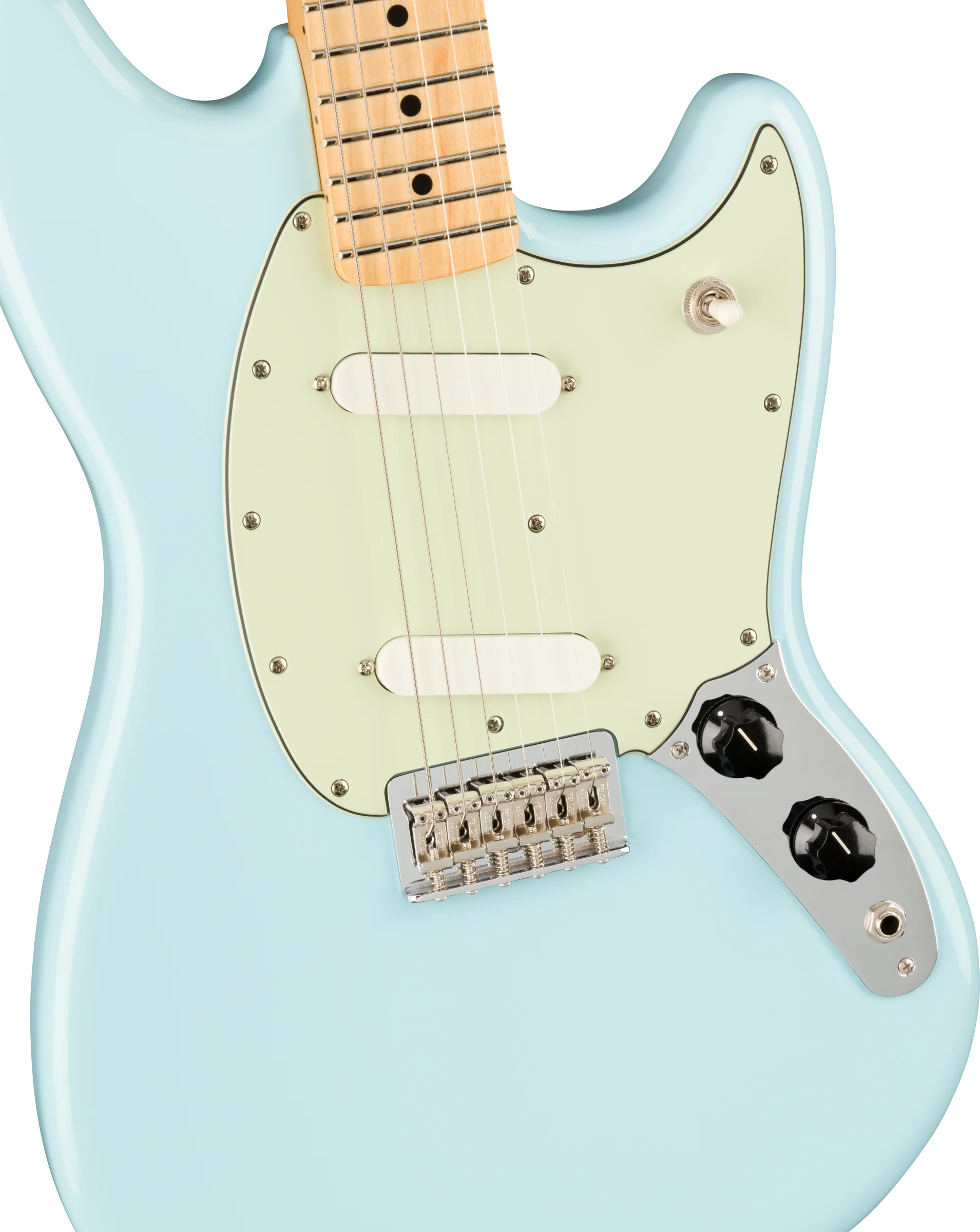 Fender Player Mustang®, Maple Fingerboard, Sonic Blue - Image 6