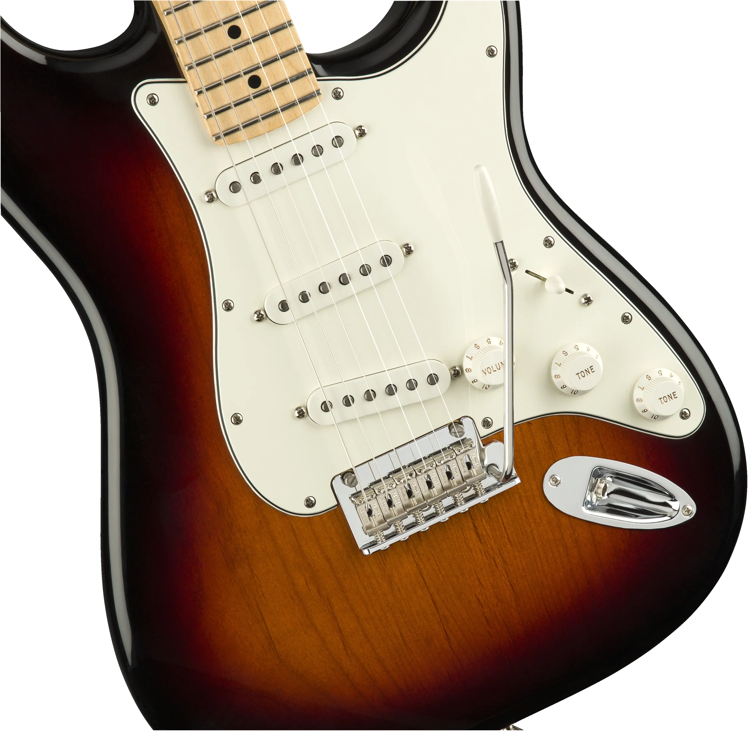 Fender Player Stratocaster®, Maple Fingerboard, 3-Color Sunburst - Image 4