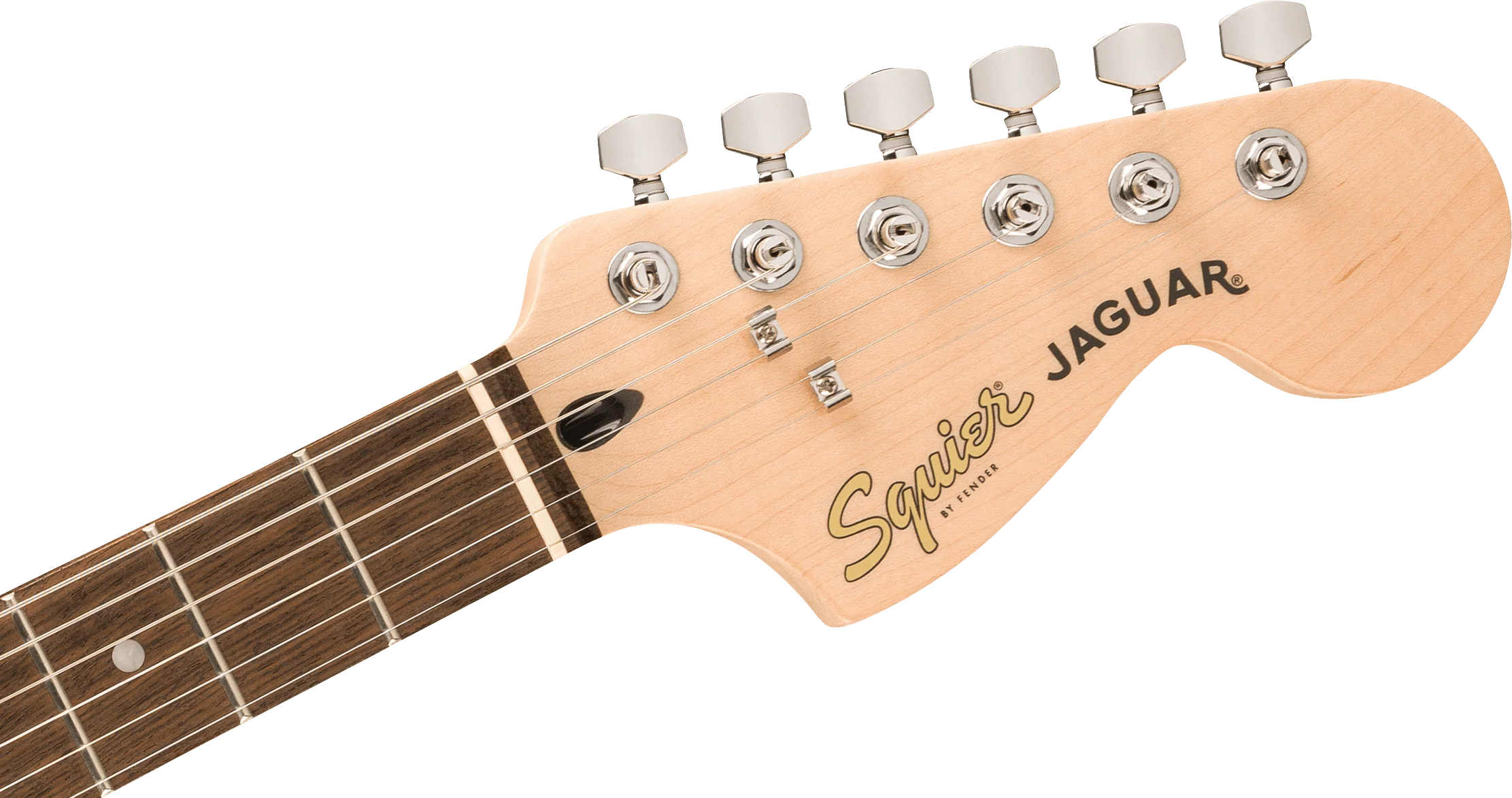 Fender Squier Affinity Series® Jaguar®, Laurel Fingerboard, Black Pickguard, 3-Color Sunburst - Image 5
