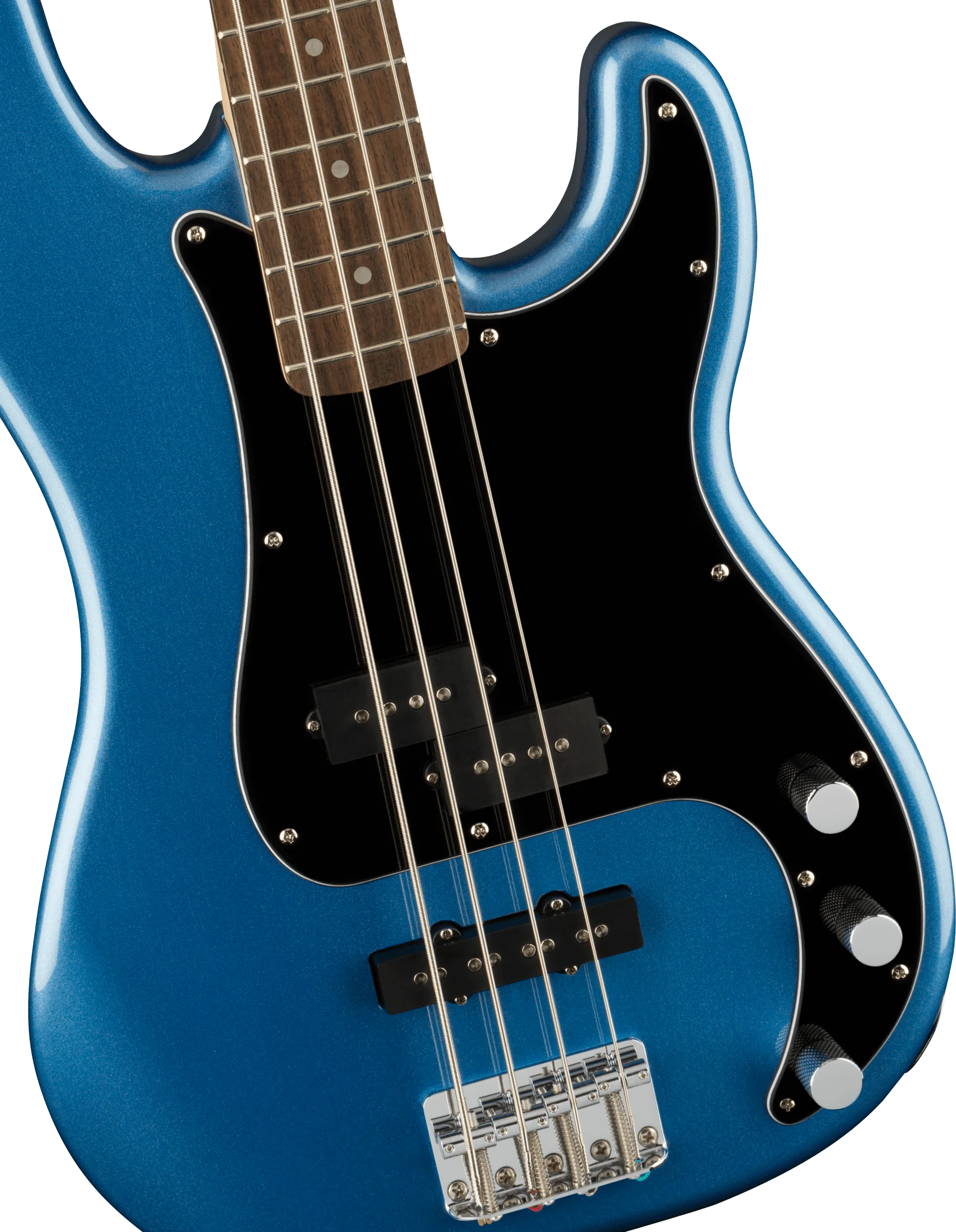 Fender Squier Affinity Series™ Precision Bass® PJ, Laurel Fingerboard, Black Pickguard, Lake Placid Blue - Image 4
