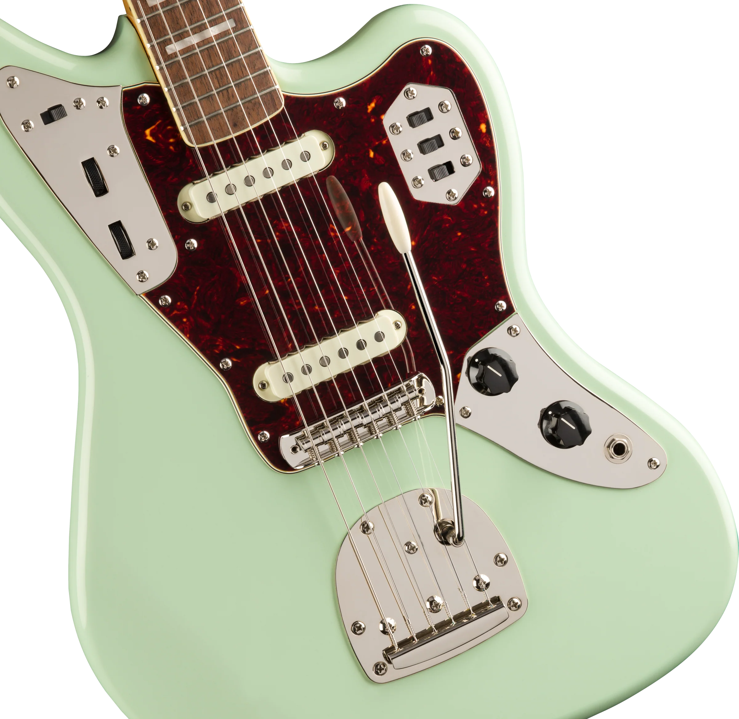 Fender Squier Classic Vibe '70s Jaguar®, Laurel Fingerboard, Surf Green - Image 4