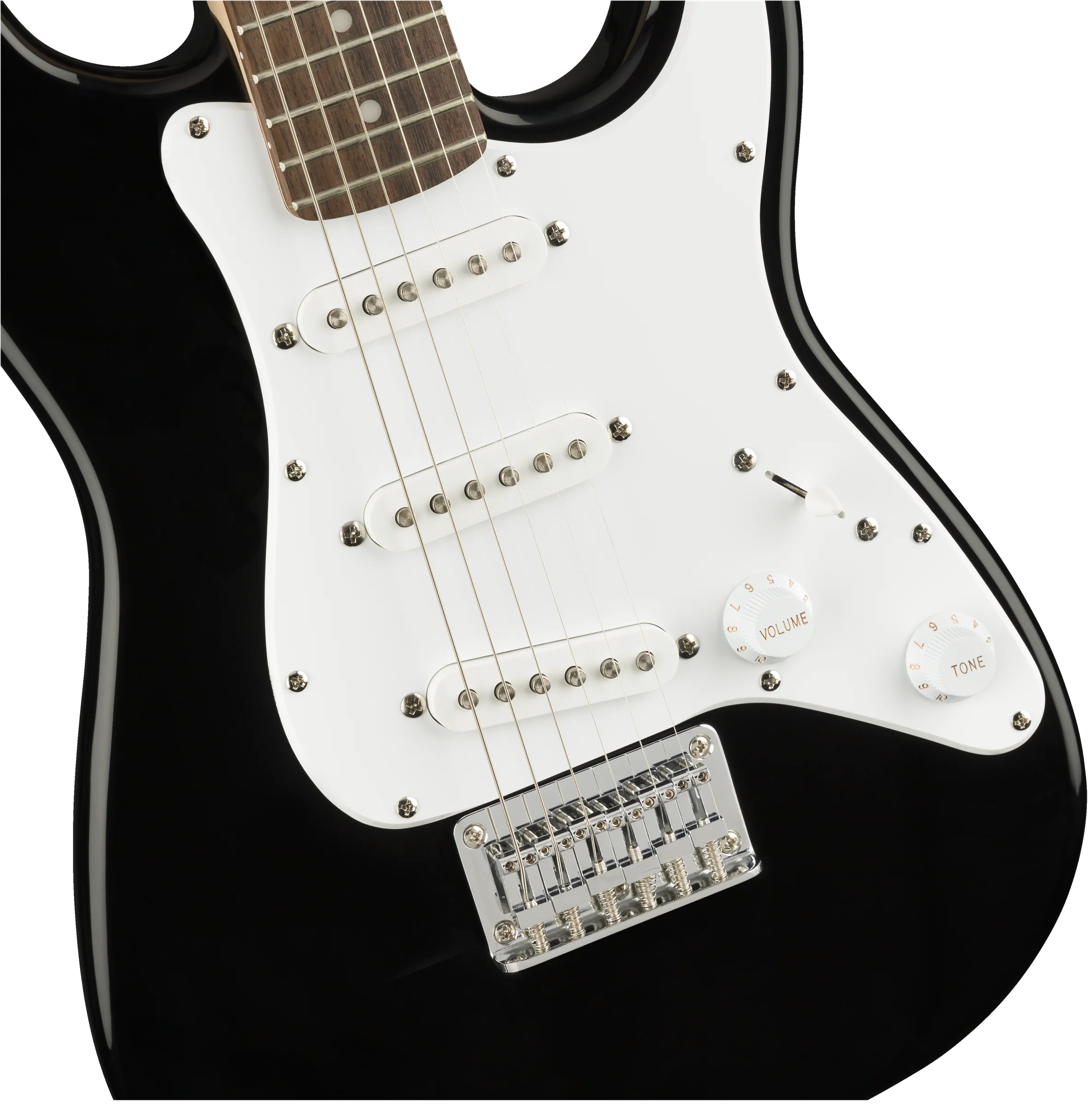 Fender Squier Mini Stratocaster®, Laurel Fingerboard, Black - Image 6
