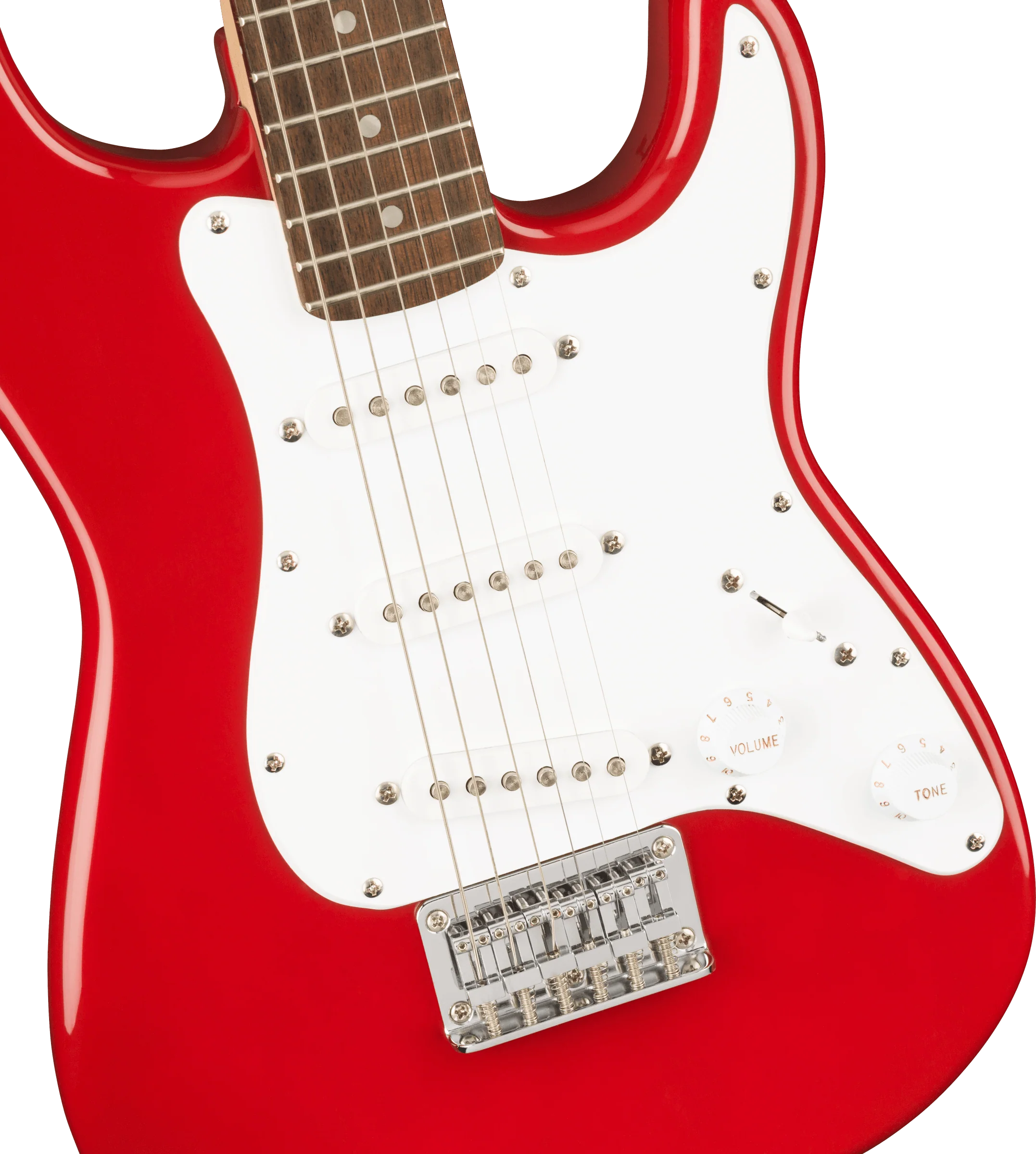 Fender Squier Mini Stratocaster®, Laurel Fingerboard, Red - Image 6