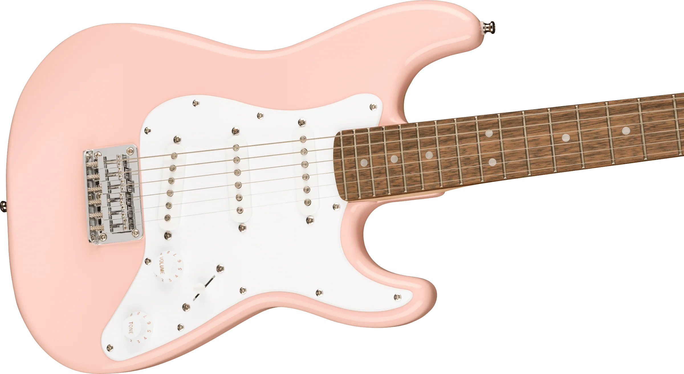 Fender Squier Mini Stratocaster®, Laurel Fingerboard, Shell Pink - Image 3
