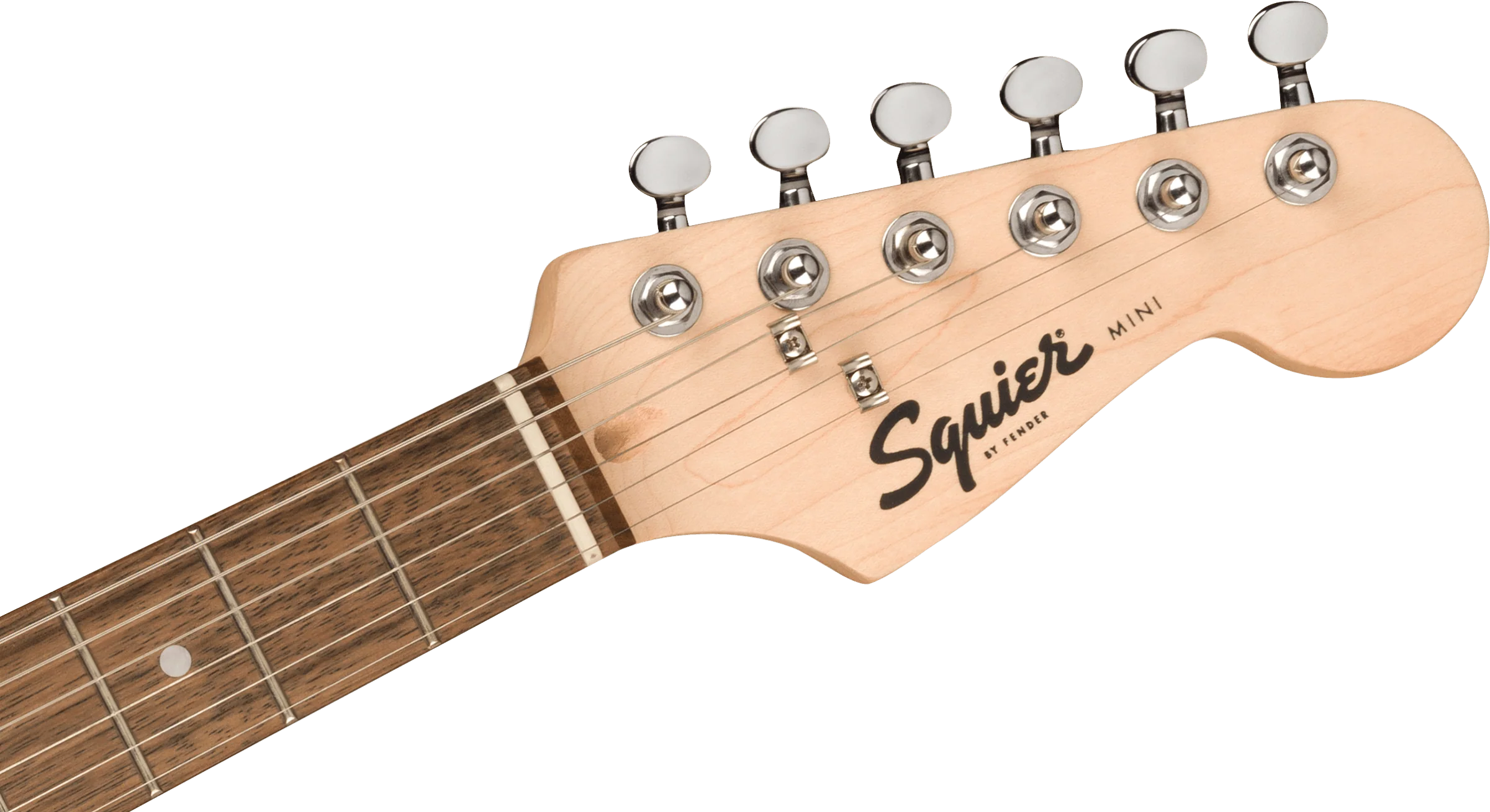 Fender Squier Mini Stratocaster®, Laurel Fingerboard, Shell Pink - Image 6
