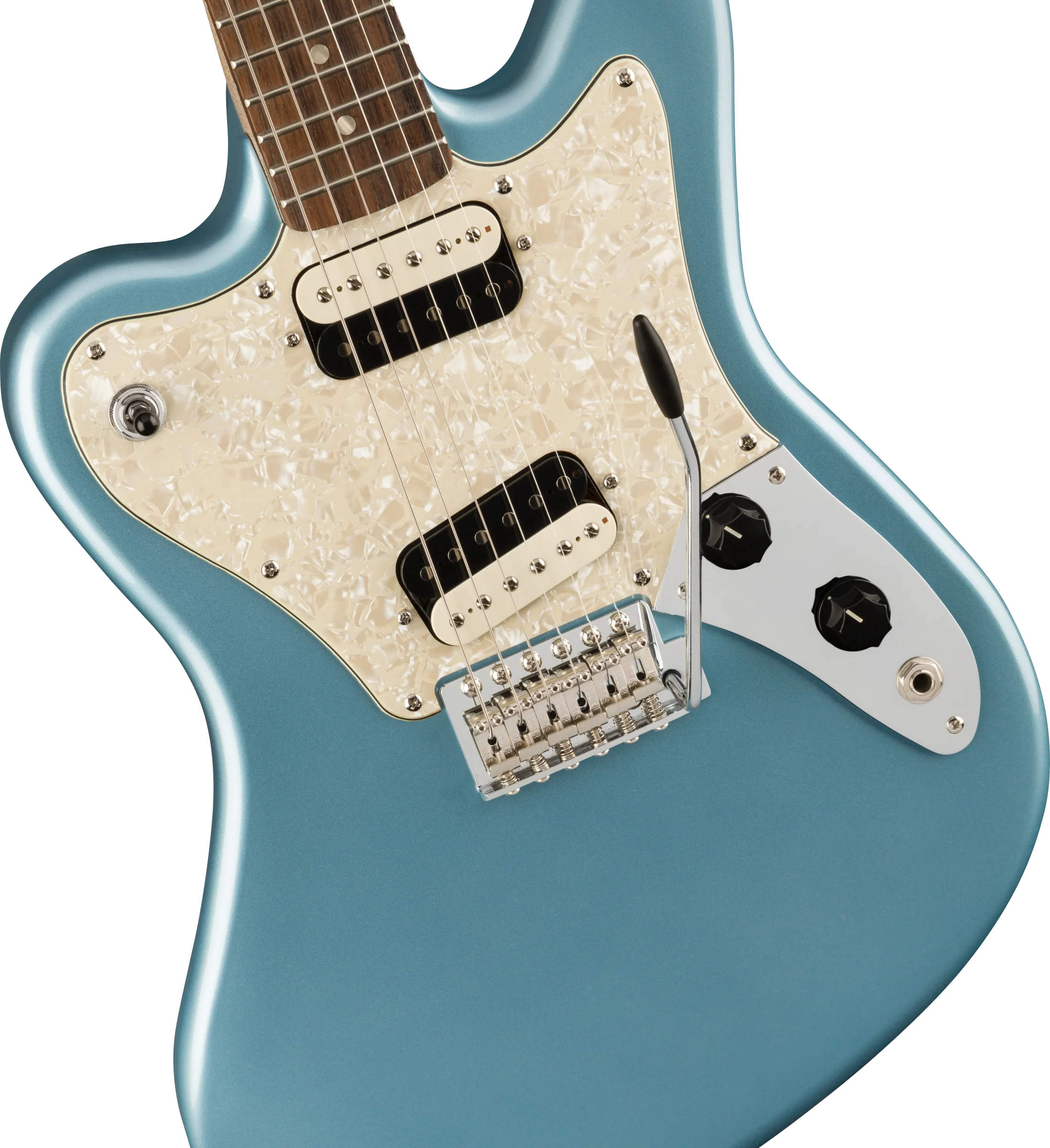 Fender Squier Paranormal Super-Sonic™, Laurel Fingerboard, Ice Blue Metallic - Image 5