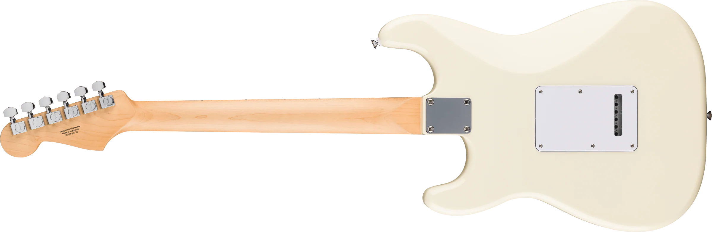 Fender Standard Stratocaster®, Maple Fingerboard, White Pickguard, Olympic White - Image 4