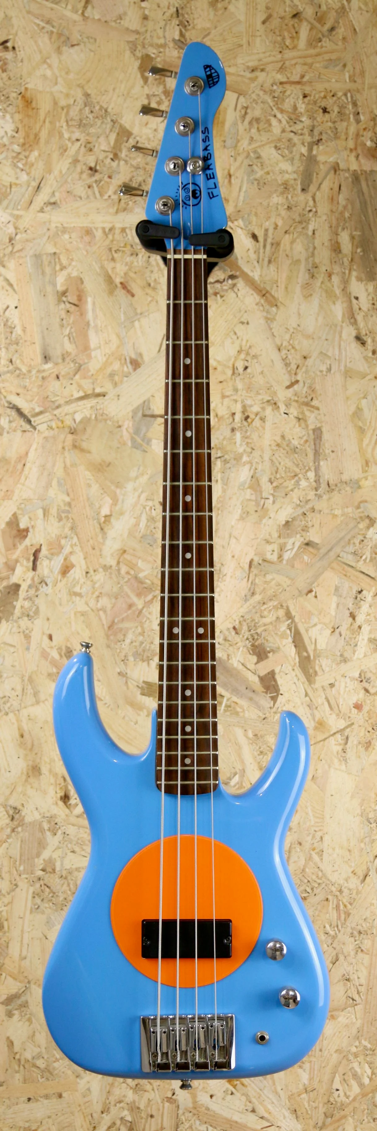 Fleabass Signature Bass Guitar Model 32" Scale in Blue/Oranage - Pre-owned - Image 3