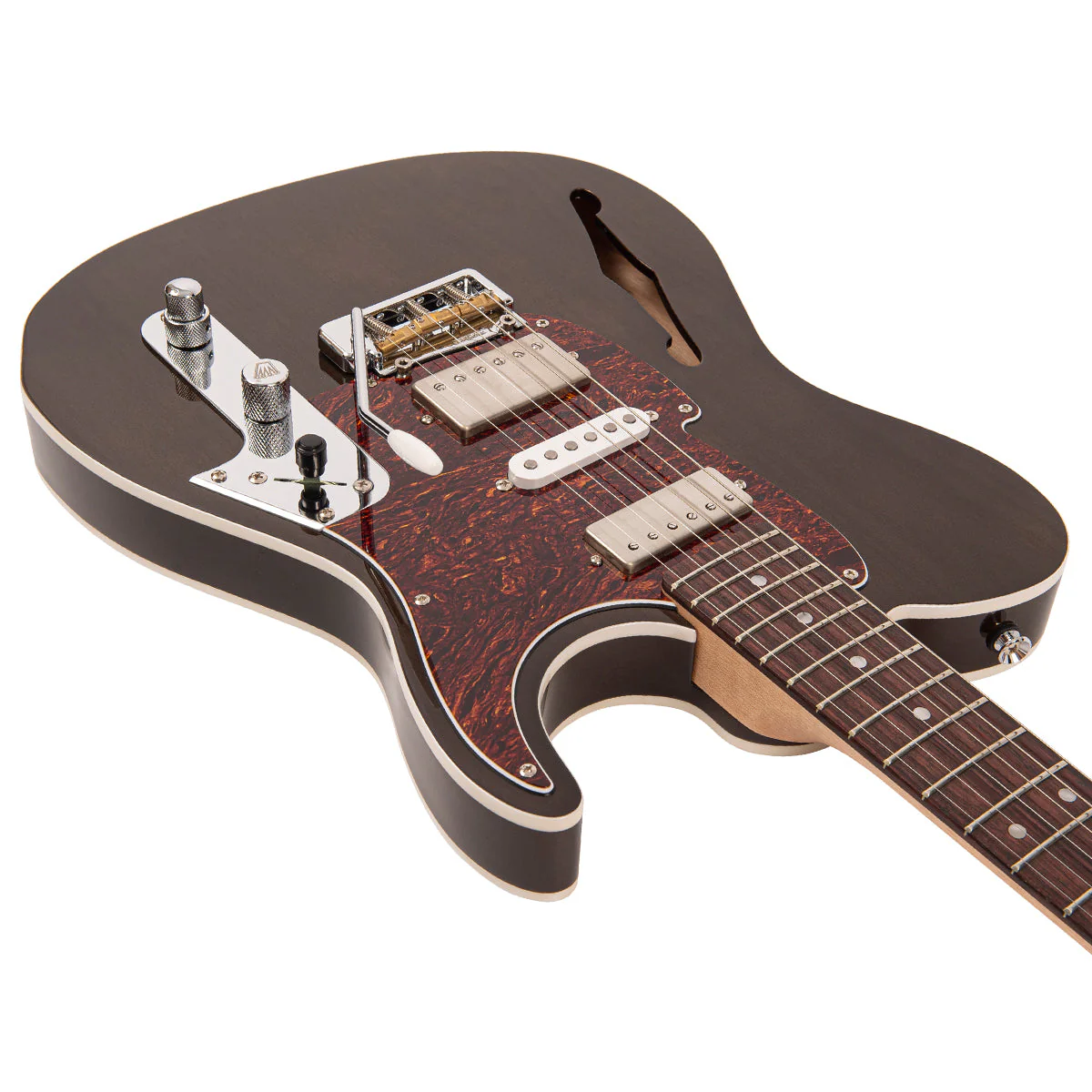 Fret-King Country Squire Semitone De Luxe ~ Thru Black - Image 9