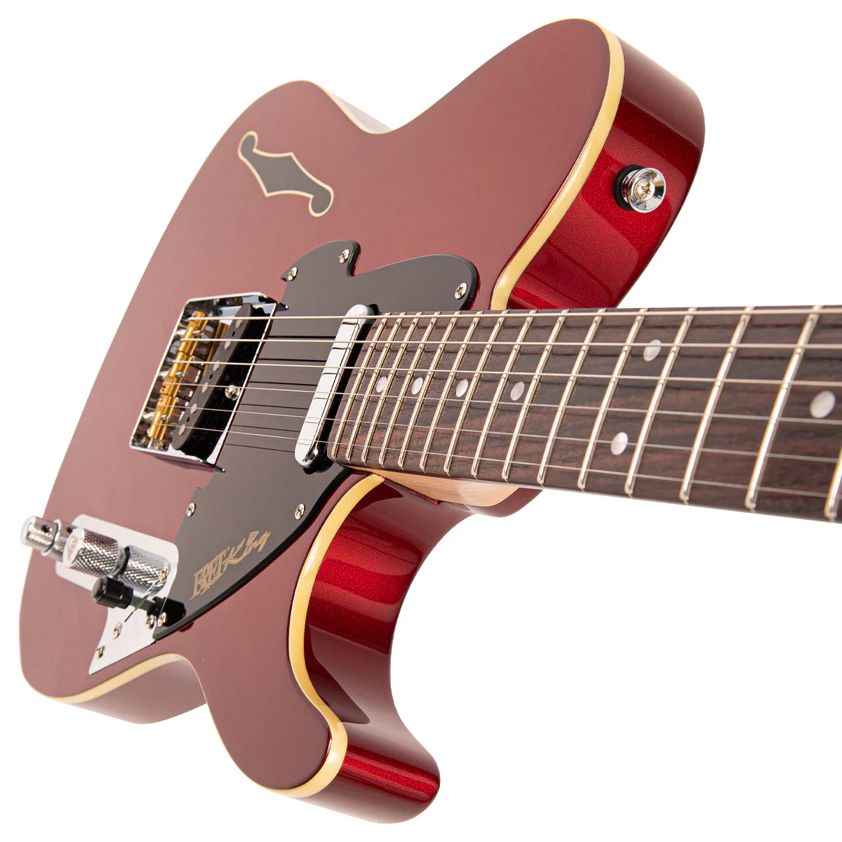Fret-King Country Squire Stealth ~ Candy Apple Red - Image 10