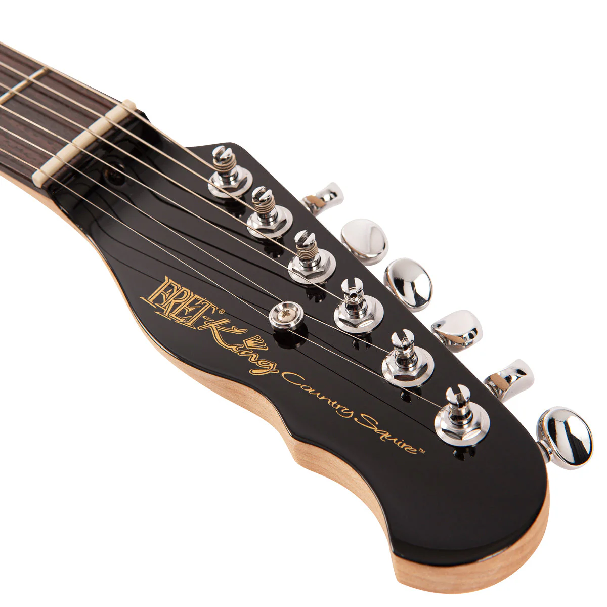 Fret-King Country Squire Stealth ~ Candy Apple Red - Image 12