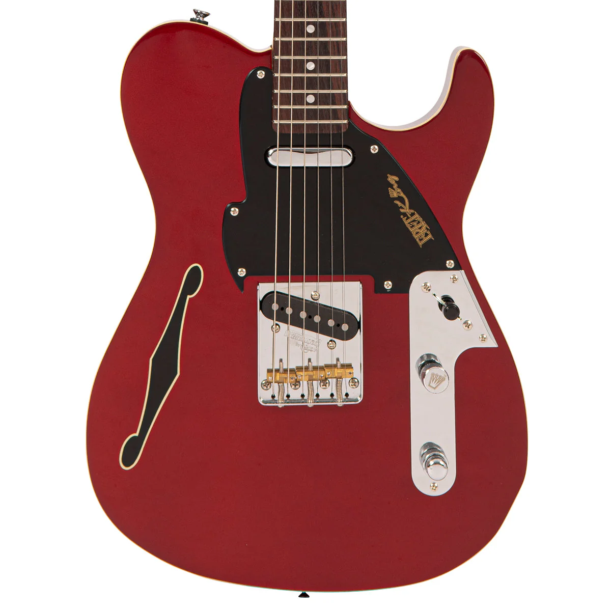 Fret-King Country Squire Stealth ~ Candy Apple Red - Image 4